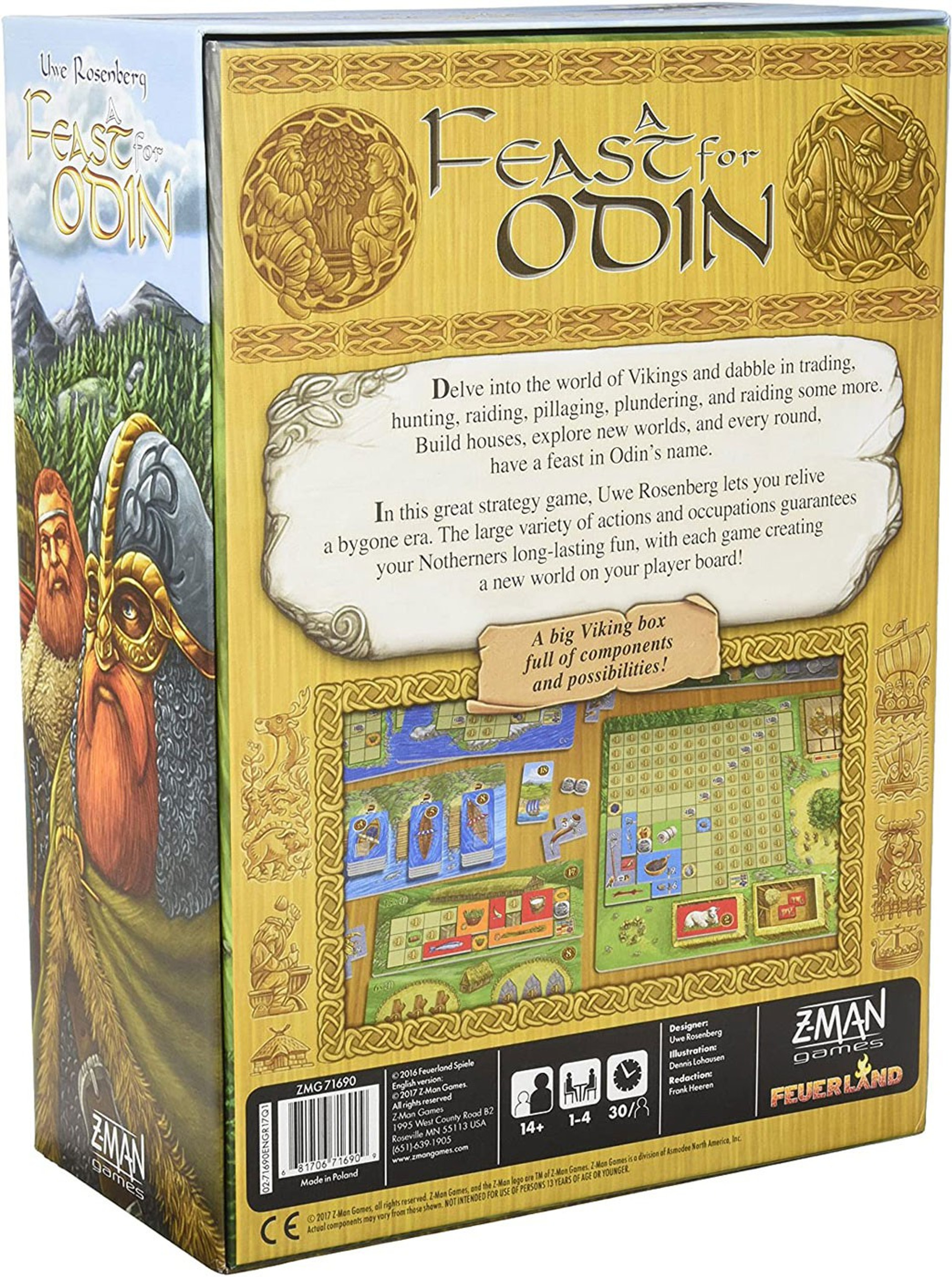 A Feast for Odin A Feast for Odin Board Game ZMan Games ToyWiz