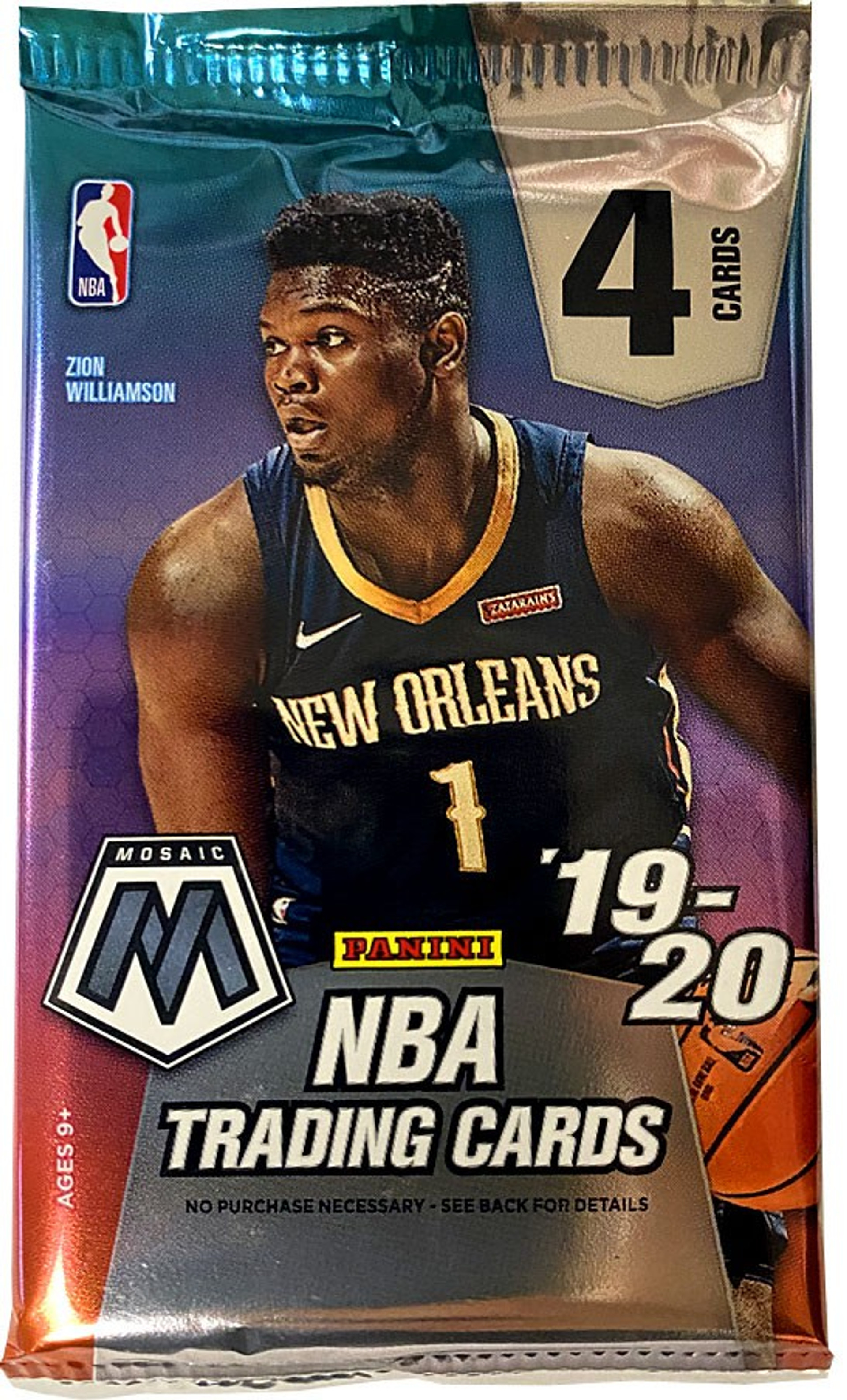 NBA Panini 201920 Prizm Mosaic Basketball Trading Card RETAIL Pack 4