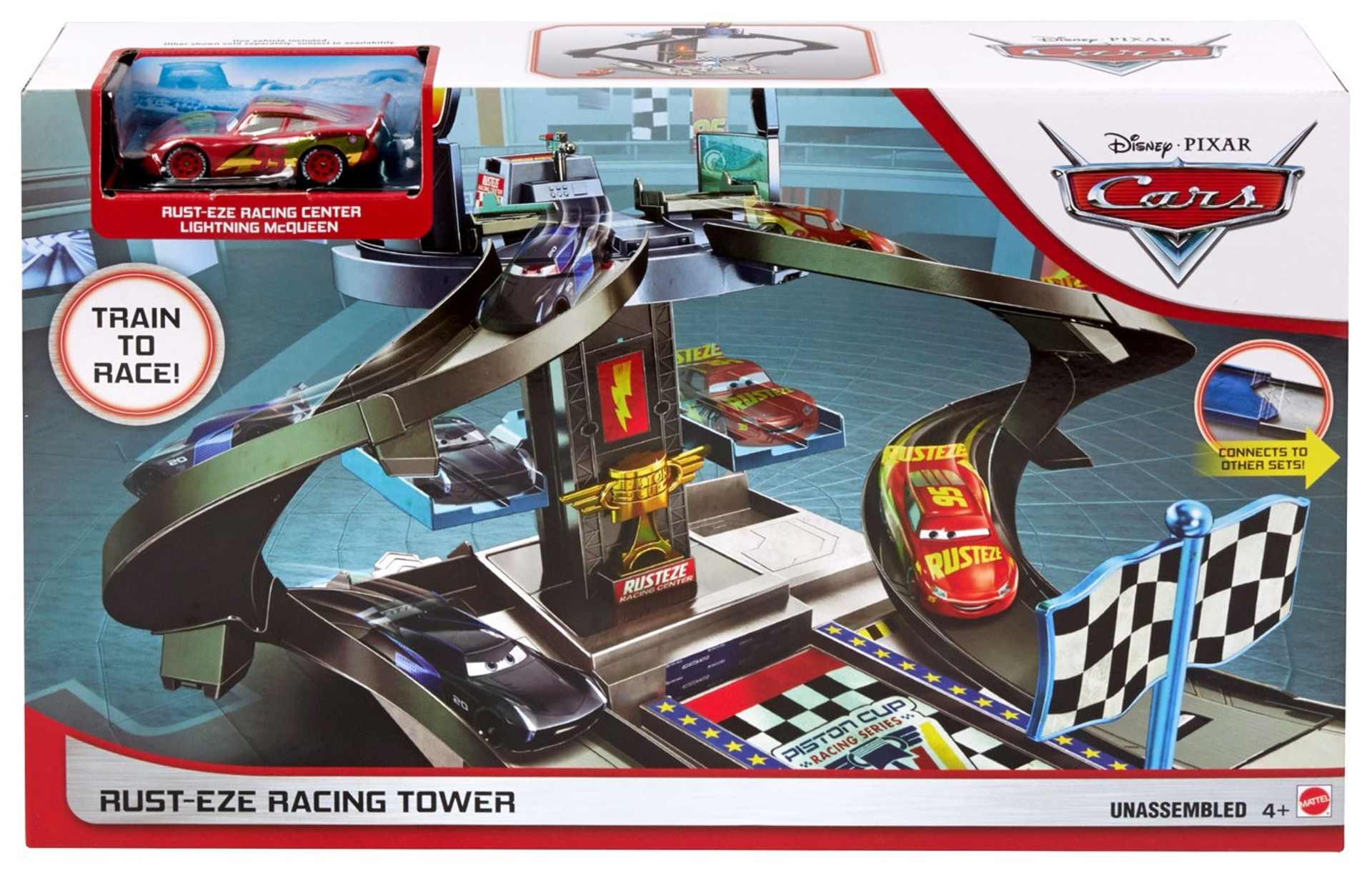 Disney Pixar Cars Cars 3 RustEze Racing Tower 155 Playset Mattel Toys