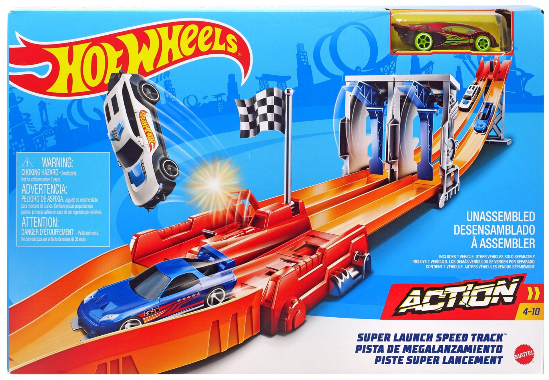 Hot Wheels Action Super Launch Speed Track Mattel ToyWiz