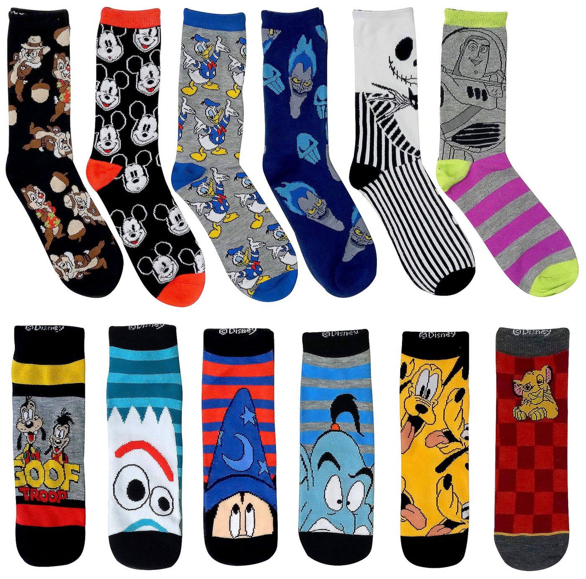 Disney 12 Days of Socks 2020 Holiday Advent Sock Calendar for Men