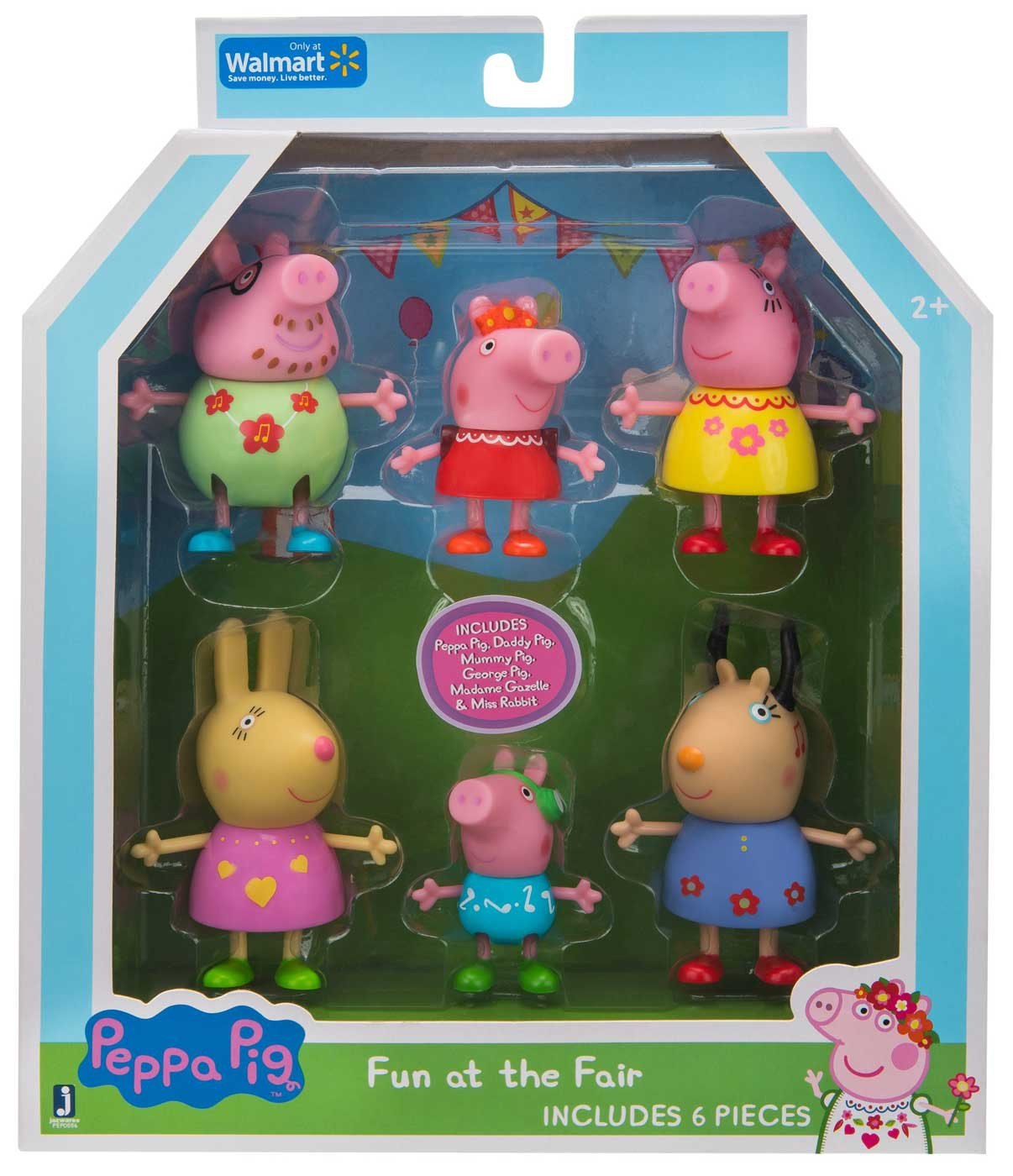 Peppa Pig Fun at the Fair Exclusive Figure 6Pack Jazwares ToyWiz