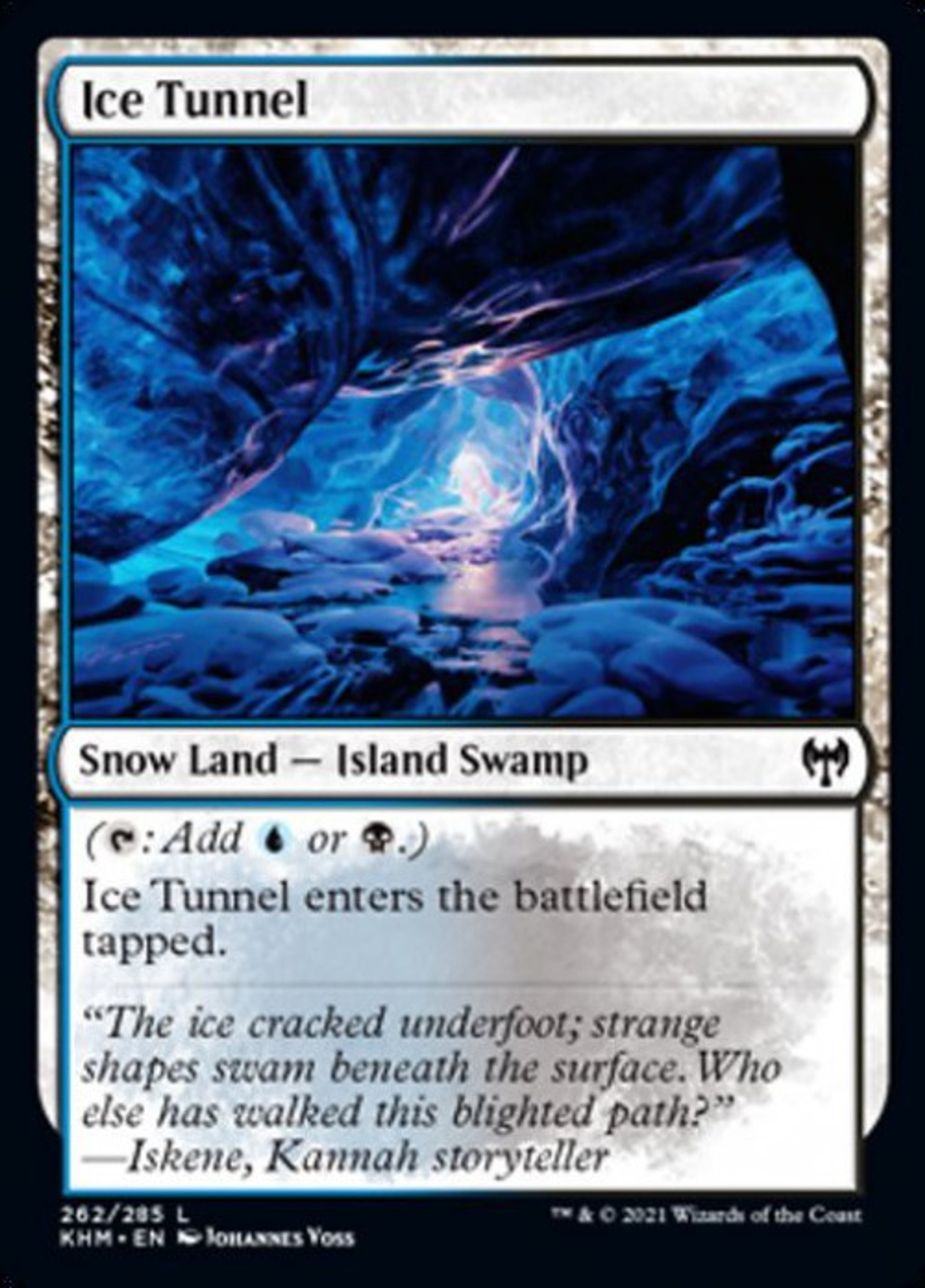 Magic The Gathering Kaldheim Single Card Common Ice Tunnel 262 ToyWiz