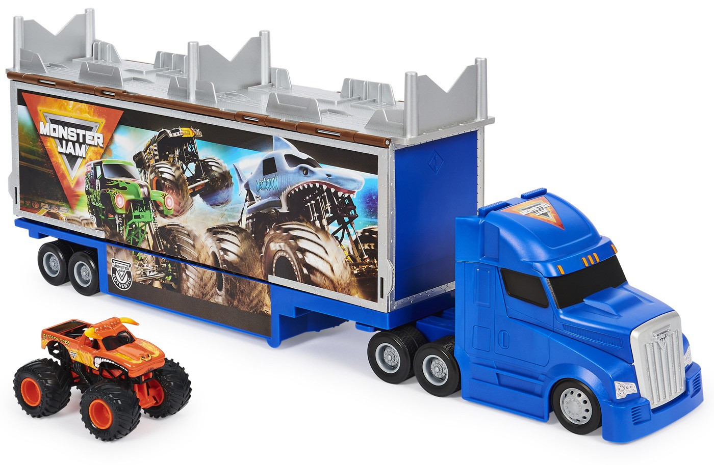 Monster Jam Transforming Hauler Playset Spin Master ToyWiz