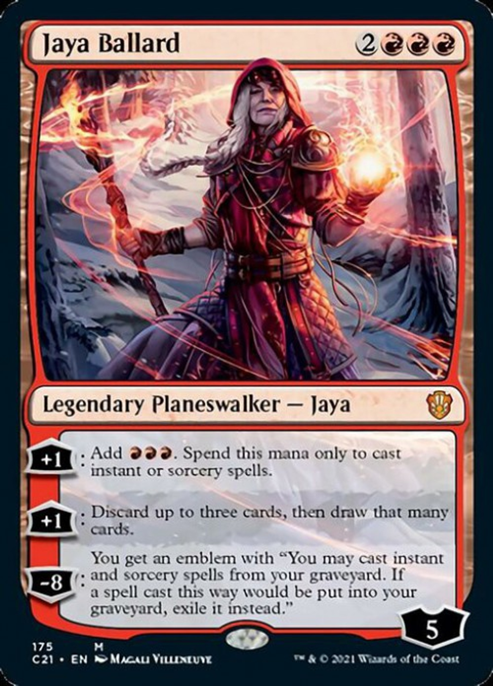 Magic The Gathering Commander 2021 Single Card Mythic Rare Jaya Ballard Magic The Gathering Commander 2021 Single Card Mythic Rare Jaya Ballard