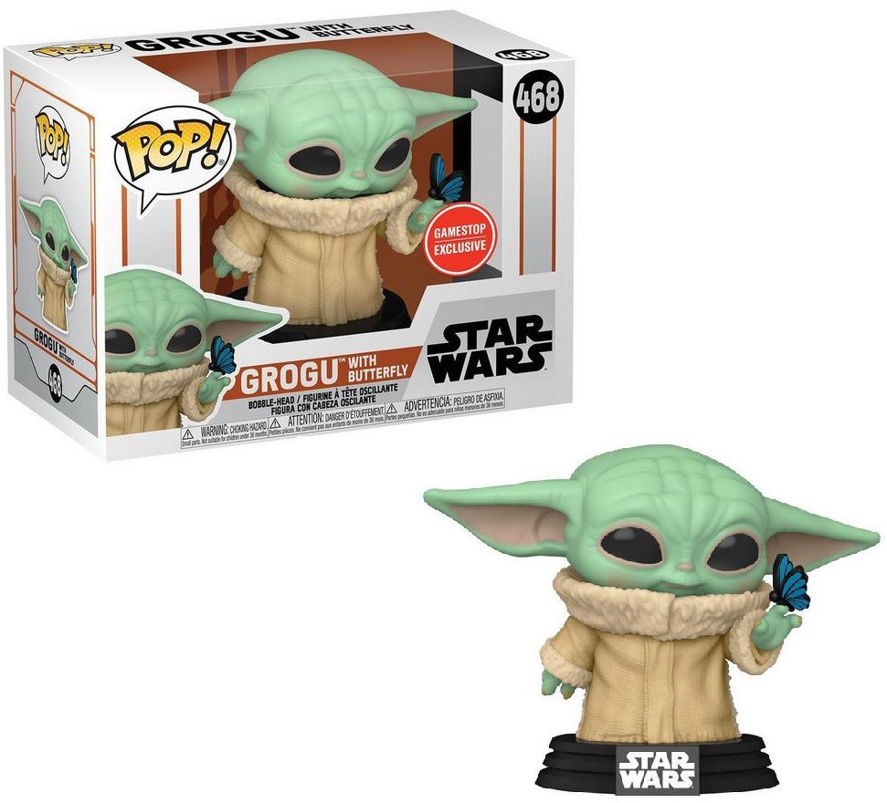Star Wars: The Mandalorian - The Child Grogu with Butterfly 468 Exclusive Wackelkopf Star Wars: The Mandalorian - The Child Grogu with Butterfly 468 Exclusive Wackelkopf