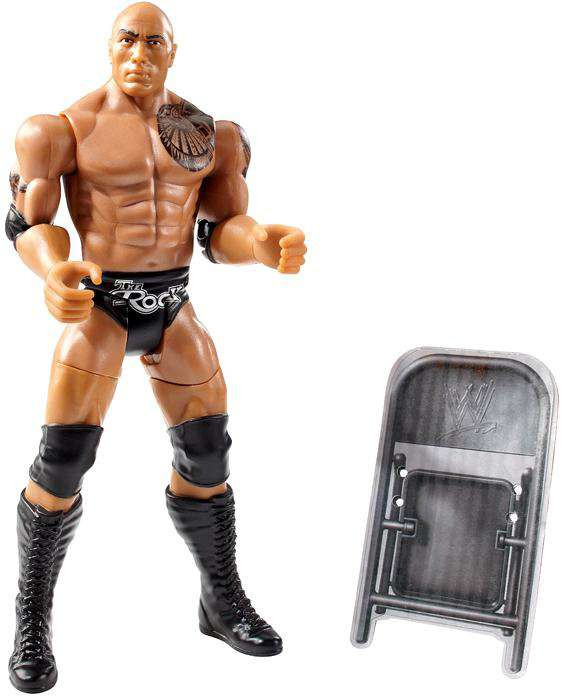 WWE Wrestling Super Strikers The Rock 6 Action Figure Mattel Toys ToyWiz