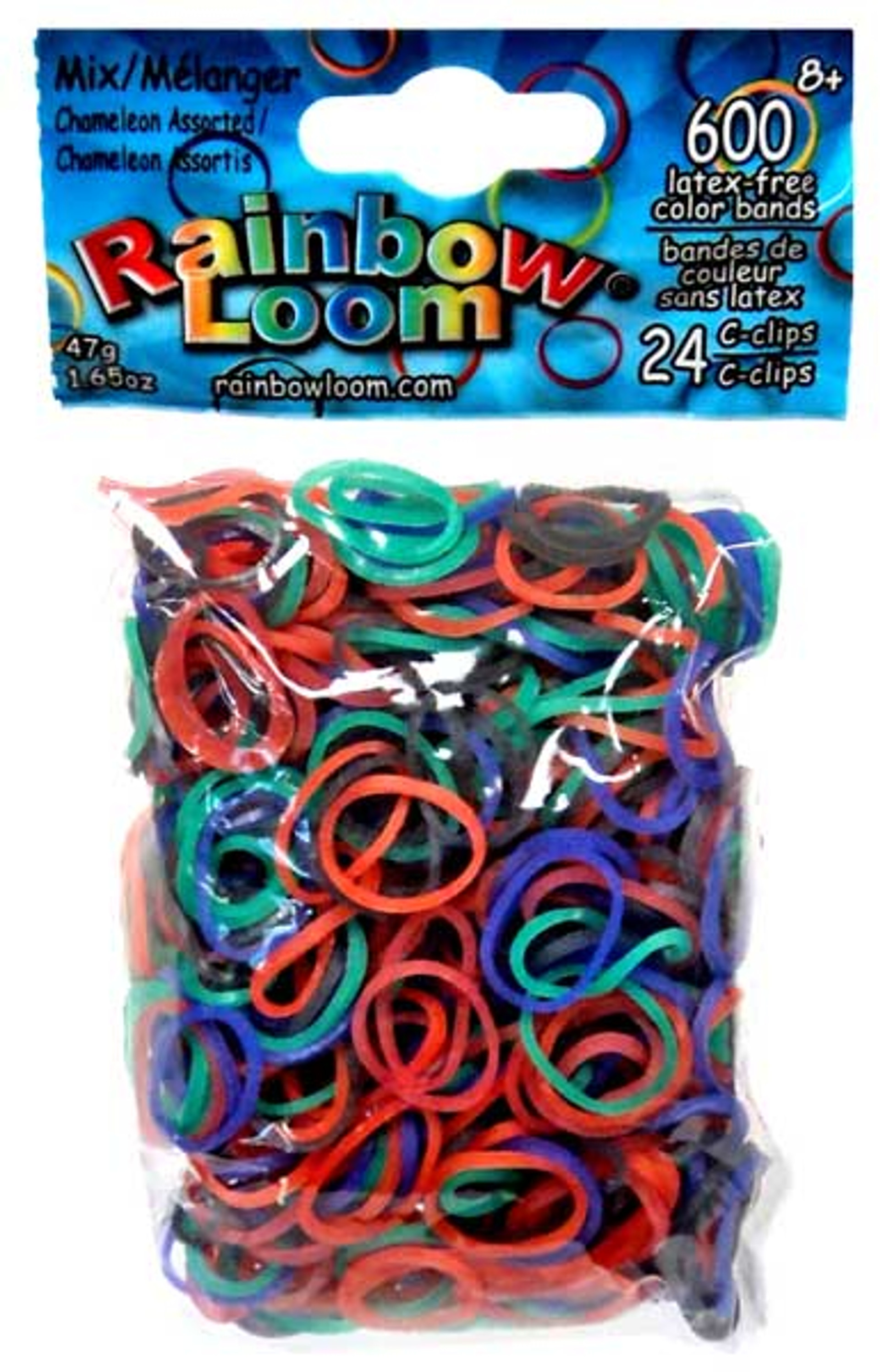 Rainbow Loom Chameleon Rubber Bands Refill Pack 600 Count Twistz Bandz