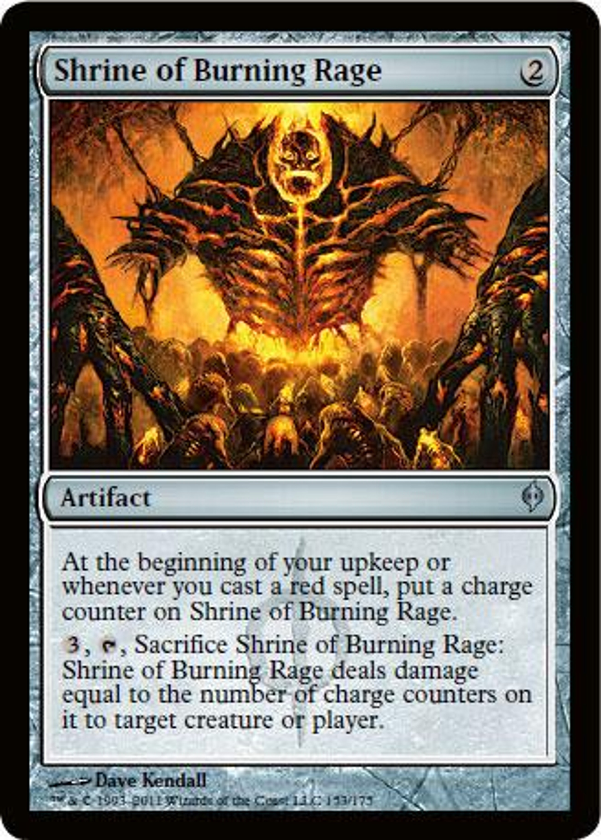 Magic The Gathering New Phyrexia Single Card Shrine of Burning