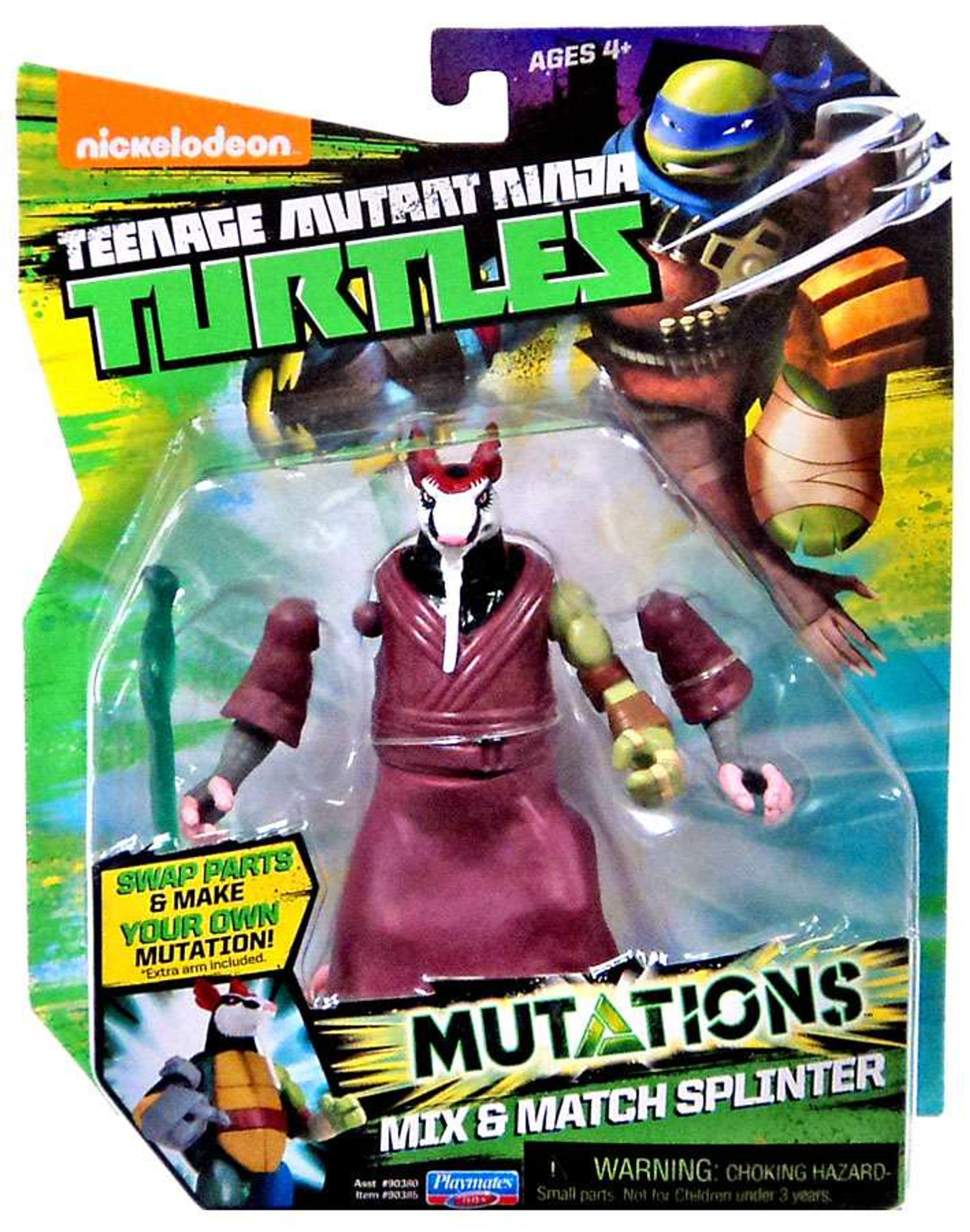 Teenage Mutant Ninja Turtles Nickelodeon Mutations Mix Match Splinter 4   Teenage Mutant Ninja Turtles Nickelodeon Mix Match Splinter 4 Action Figure Playmates 21  00661.1461365287 