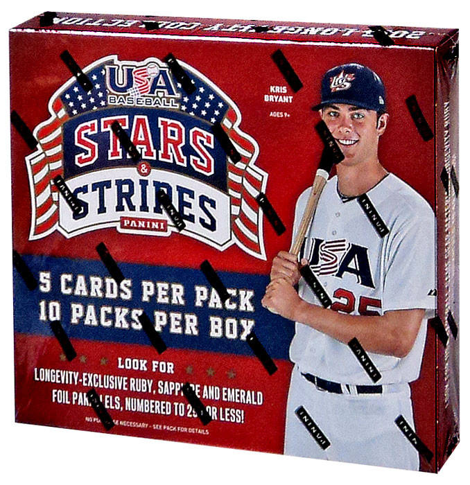 Team USA Panini 2015 Stars Stripes Baseball Trading Card RETAIL Box 10