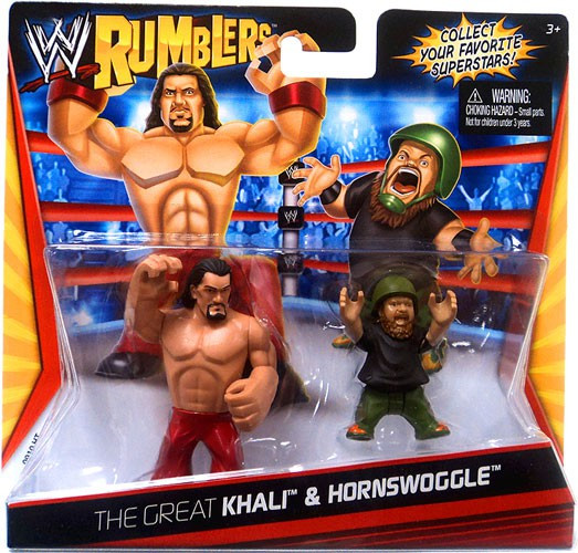 WWE Wrestling Rumblers Series 1 Great Khali Hornswoggle Mini Figure 2 ...