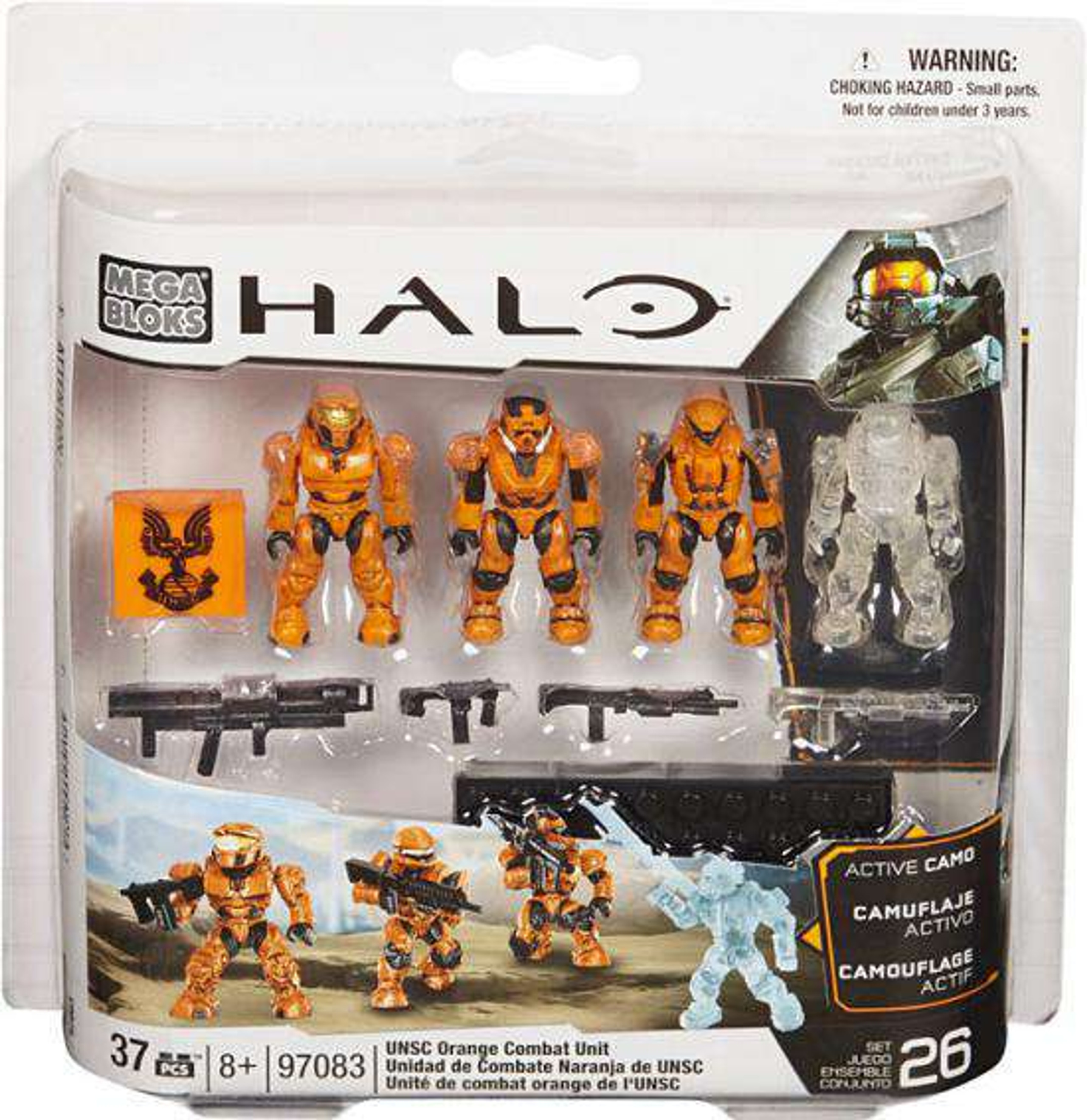 Mega Bloks Halo UNSC Combat Orange Unit Set 97083 - ToyWiz