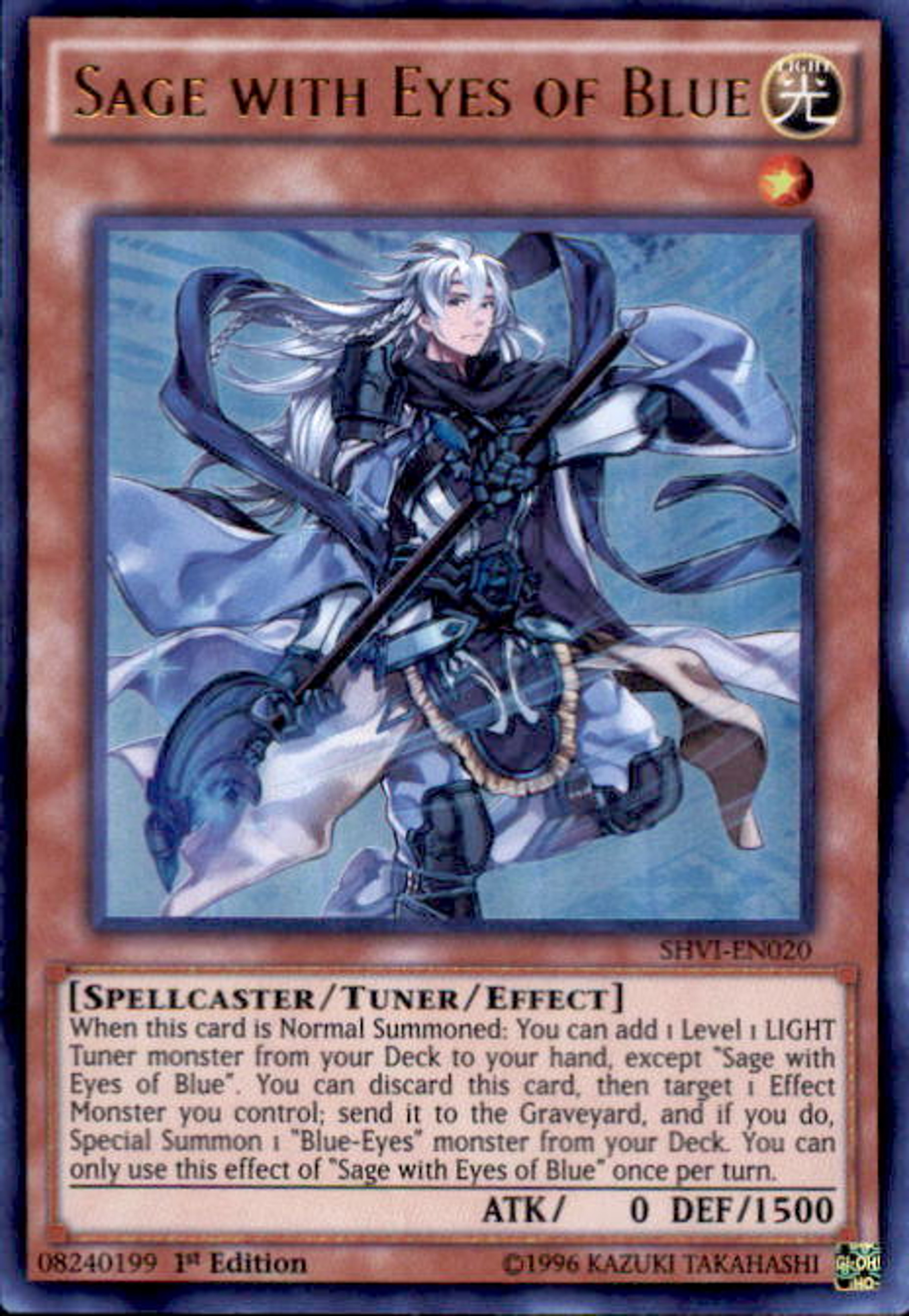 Sage With Eyes Of Blue Duel Links YuGiOh Shining Victories Single Card Ultra Rare Sage with Eyes of Blue