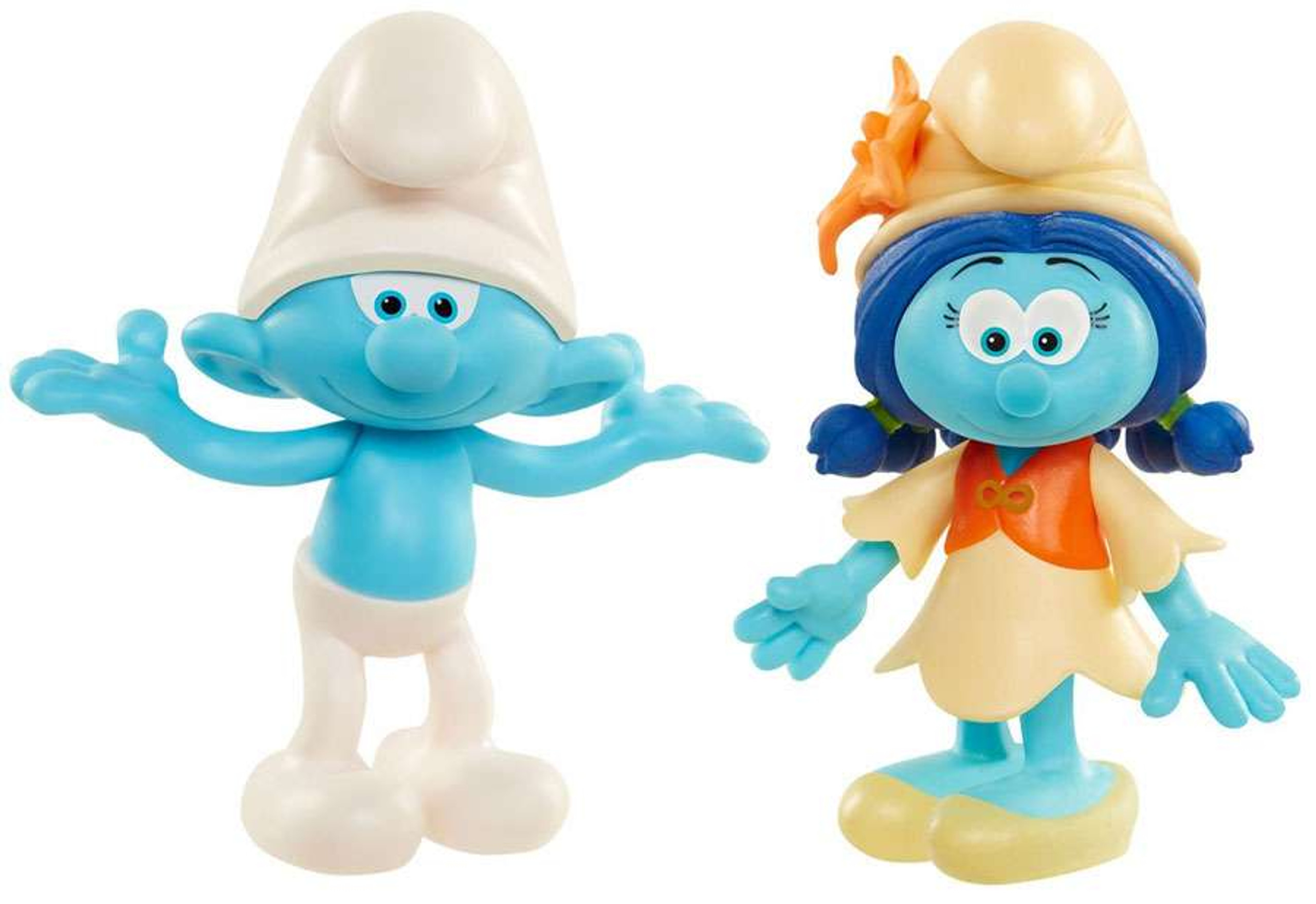 The Smurfs The Lost Village Clumsy Smurf Smurflily 2.75 Figure 2Pack