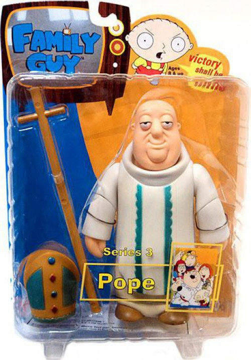 Family Guy Series 3 Pope Action Figure Mezco Toyz ToyWiz