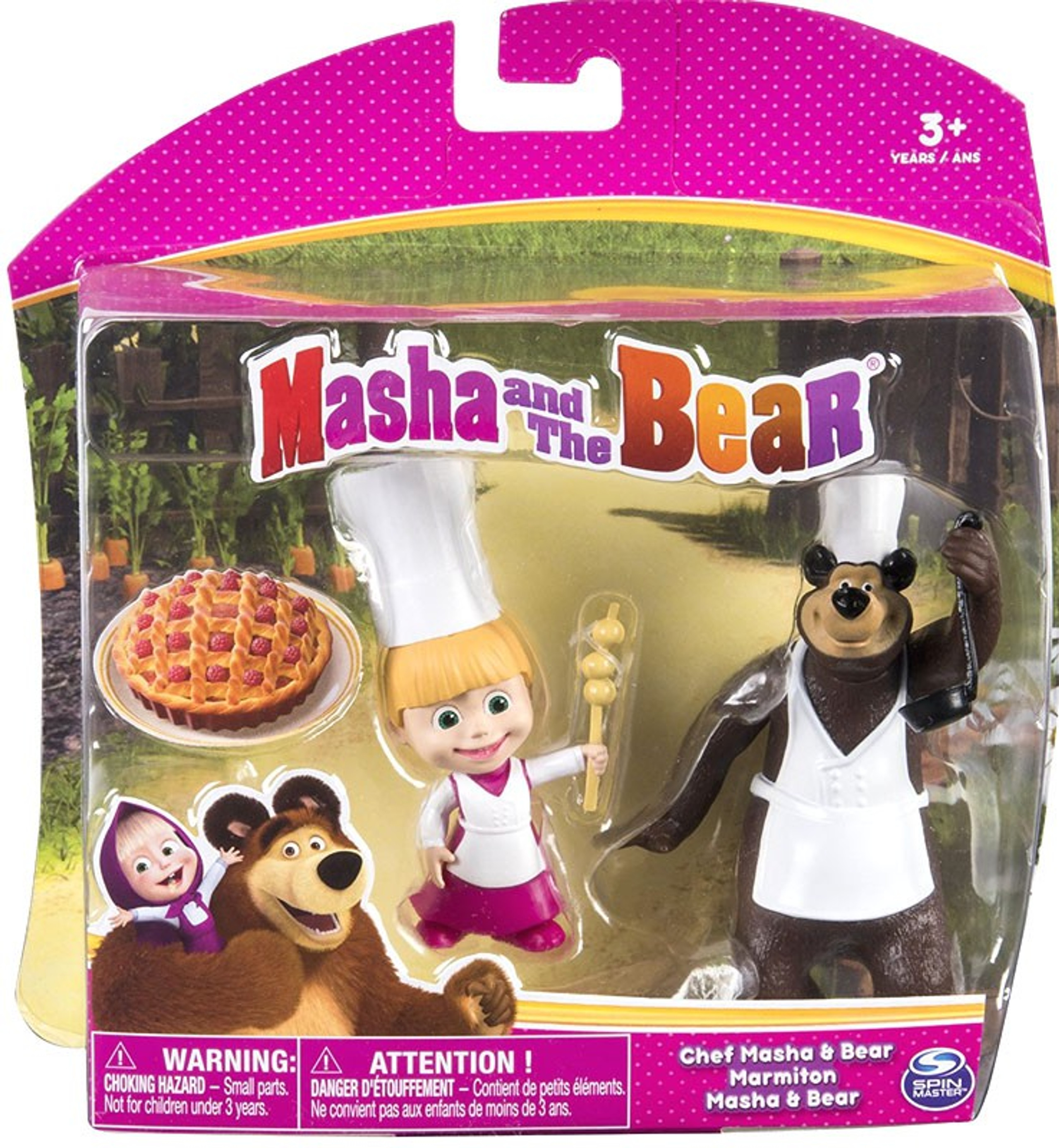 Masha and the Bear Chef Masha Bear 3 Figure 2Pack Spin Master ToyWiz