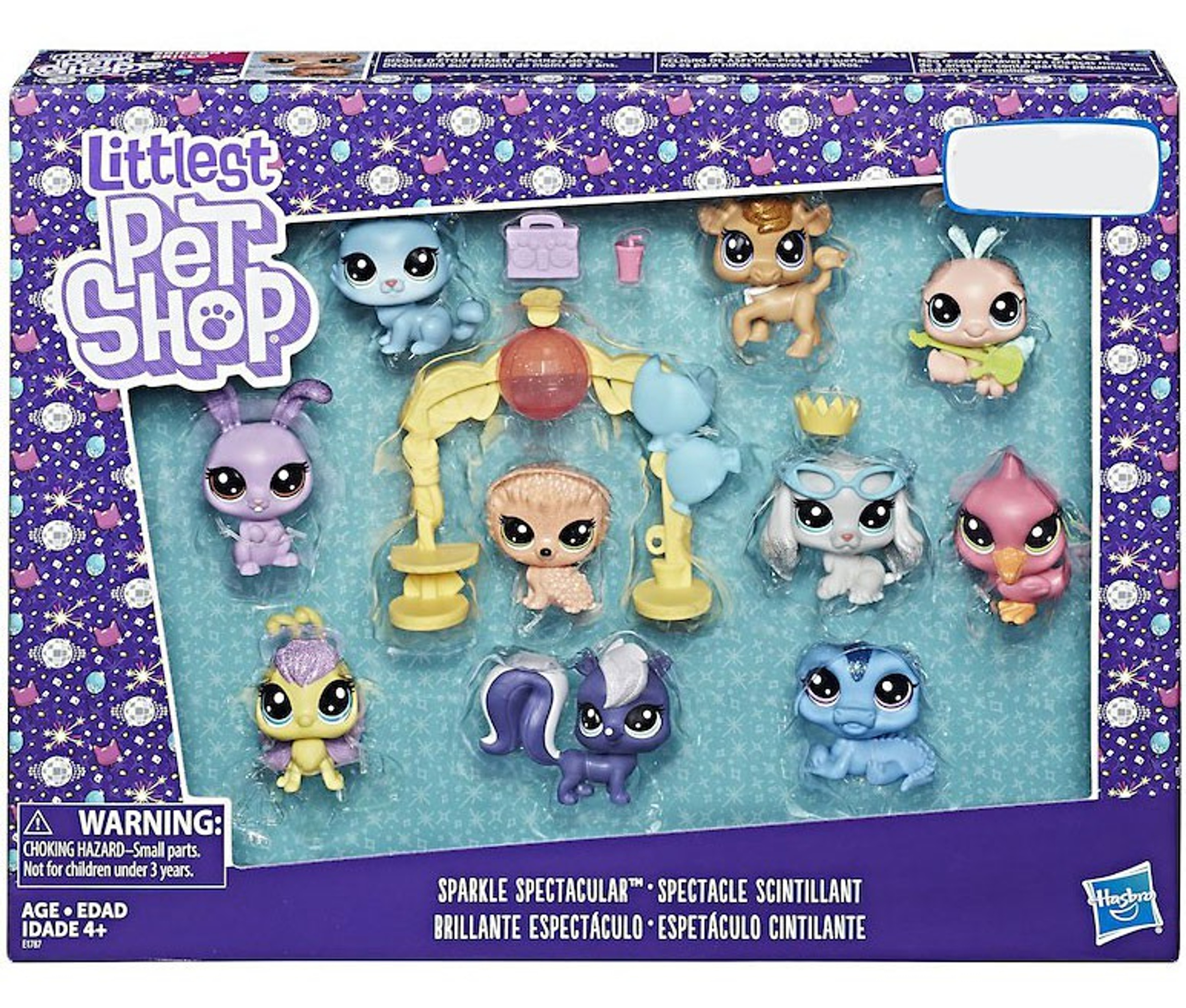 Littlest Pet Shop Sparkle Spectacular Exclusive Figure 10 Pack Set   Apigywsrk  89543.1516123518 