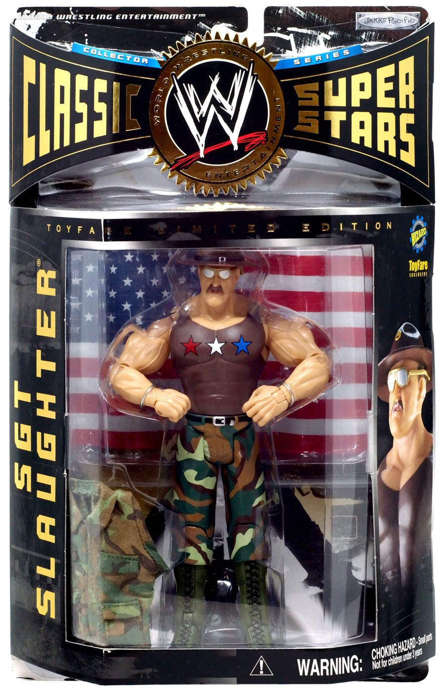 WWE Wrestling Classic Superstars All American Sgt Slaughter Exclusive ...