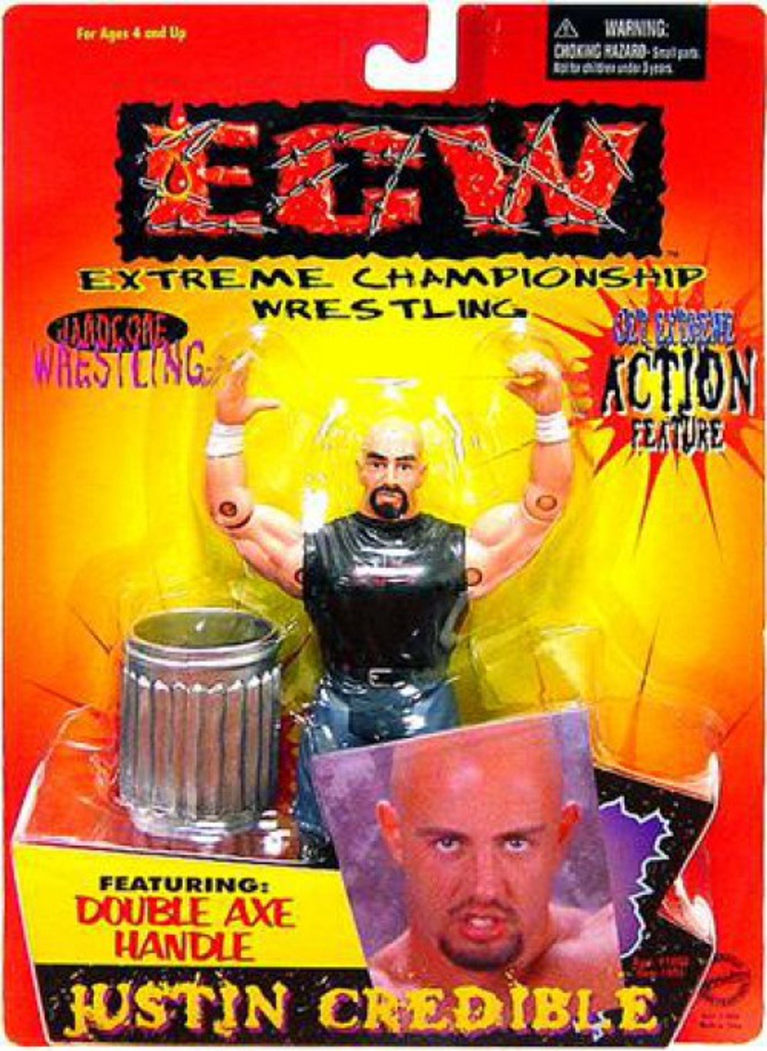 ECW Wrestling Champion Clashers Double Axe Handle Justin Credible