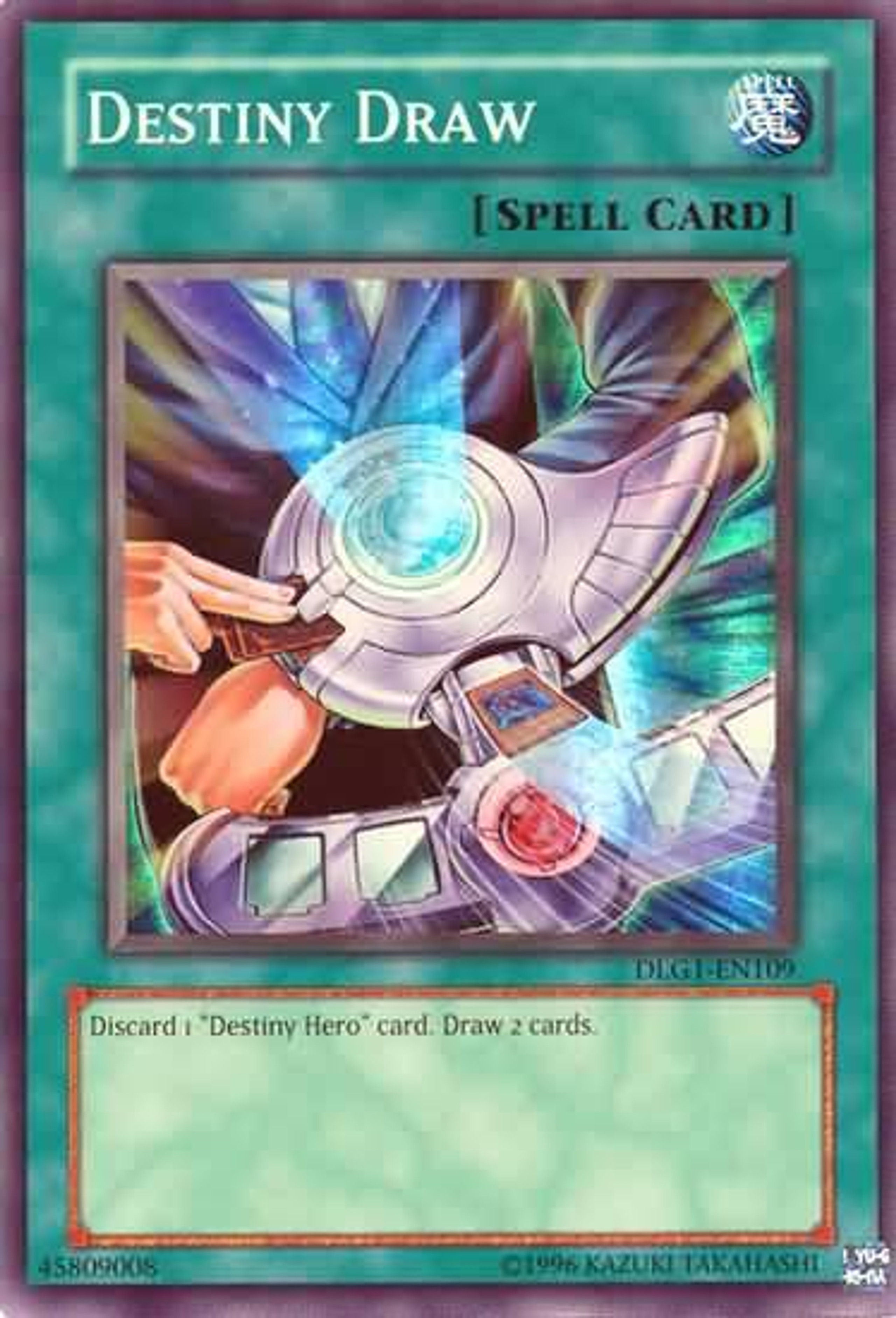 YuGiOh Dark Legends Single Card Super Rare Destiny Draw DLG1EN109 ToyWiz