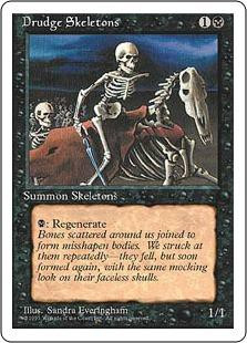 Magic The Gathering Unlimited Single Card Common Drudge Skeletons ToyWiz