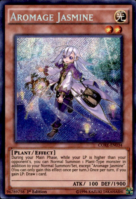 YuGiOh Clash of Rebellions Single Card Secret Rare Aromage Jasmine CORE
