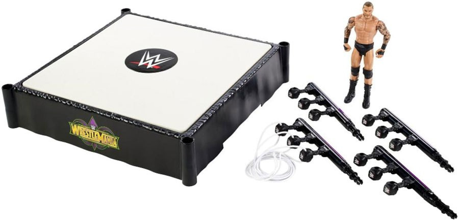 WWE Wrestling WrestleMania 34 Ring Playset Randy Orton Action Figure Mattel Toys ToyWiz