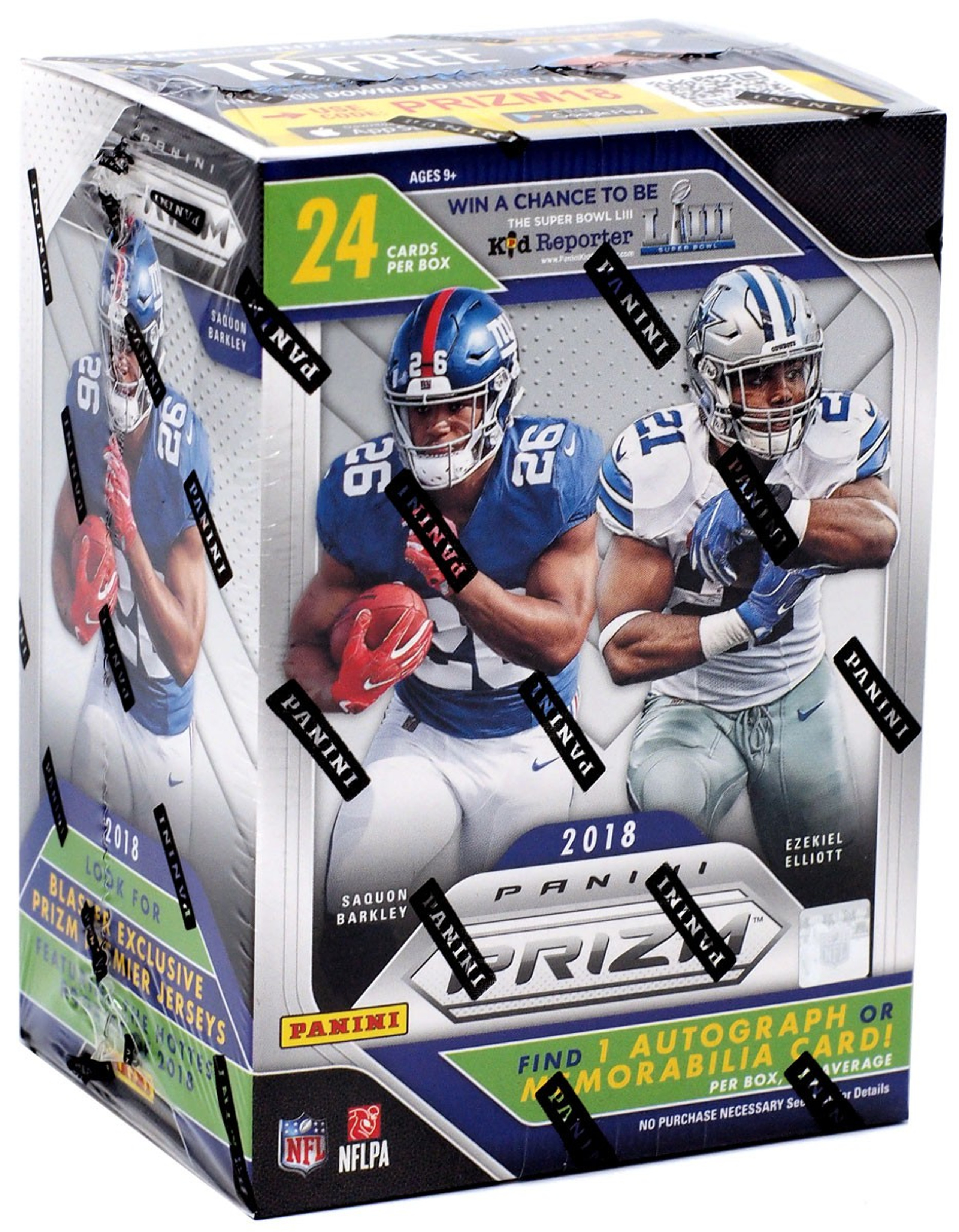 NFL Panini 2018 Prizm Football Trading Card BLASTER Box 6 Packs, 1