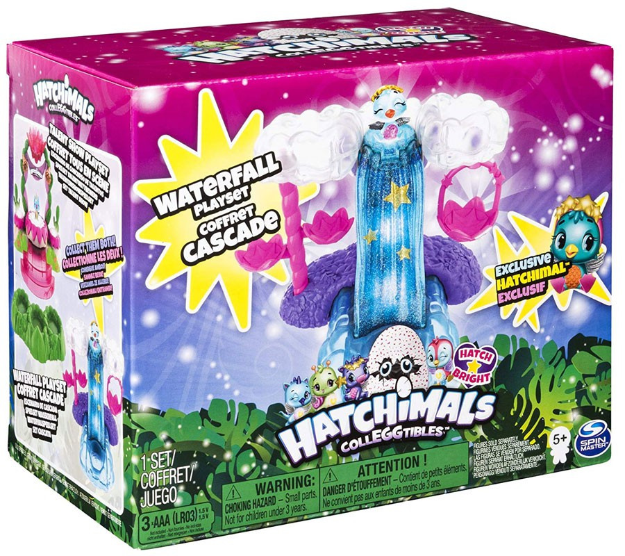 Hatchimals CollEGGtibles Hatch Bright Waterfall Playset Spin Master ToyWiz