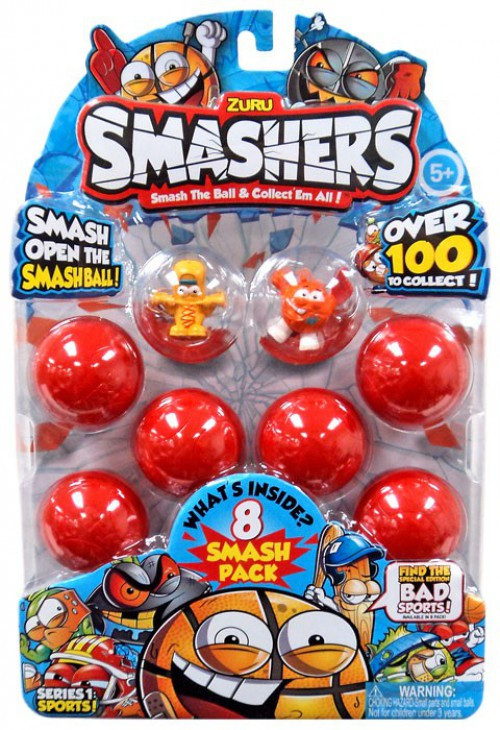 Smashers Series 1 Sports Mini Figure 8Pack RANDOM 8Pack Zuru Toys