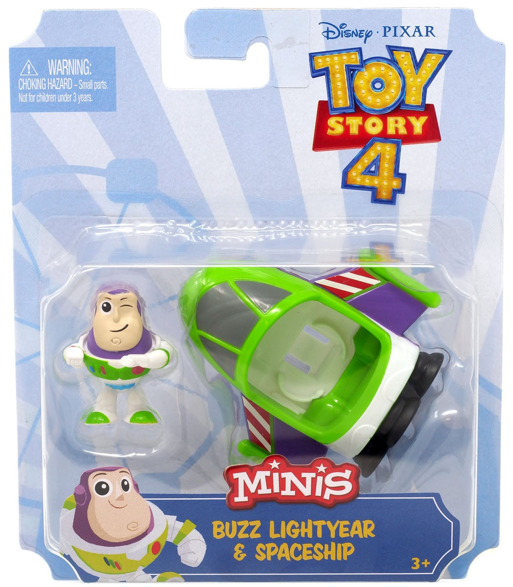Disney Pixar Toy Story 4 MINIS Buzz Lightyear Spaceship Mini Figure Vehicle Mattel ToyWiz