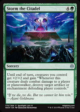 Magic The Gathering War of the Spark Single Card Uncommon Storm the Citadel 178 - ToyWiz