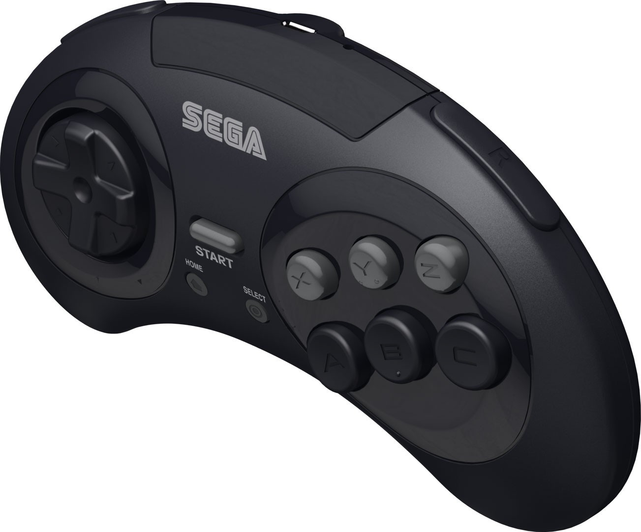 Sega Sega Genesis 8-Button USB Port Wireless Controller Black, 2.4Ghz
