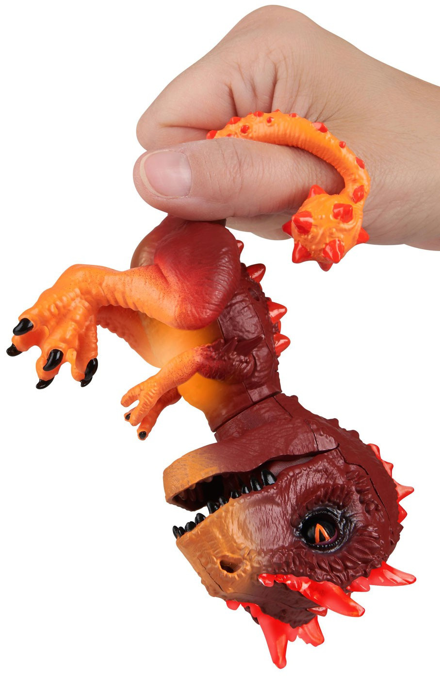 Fingerlings Untamed Dinosaur Radioactive XRay the TRex Figure Orange