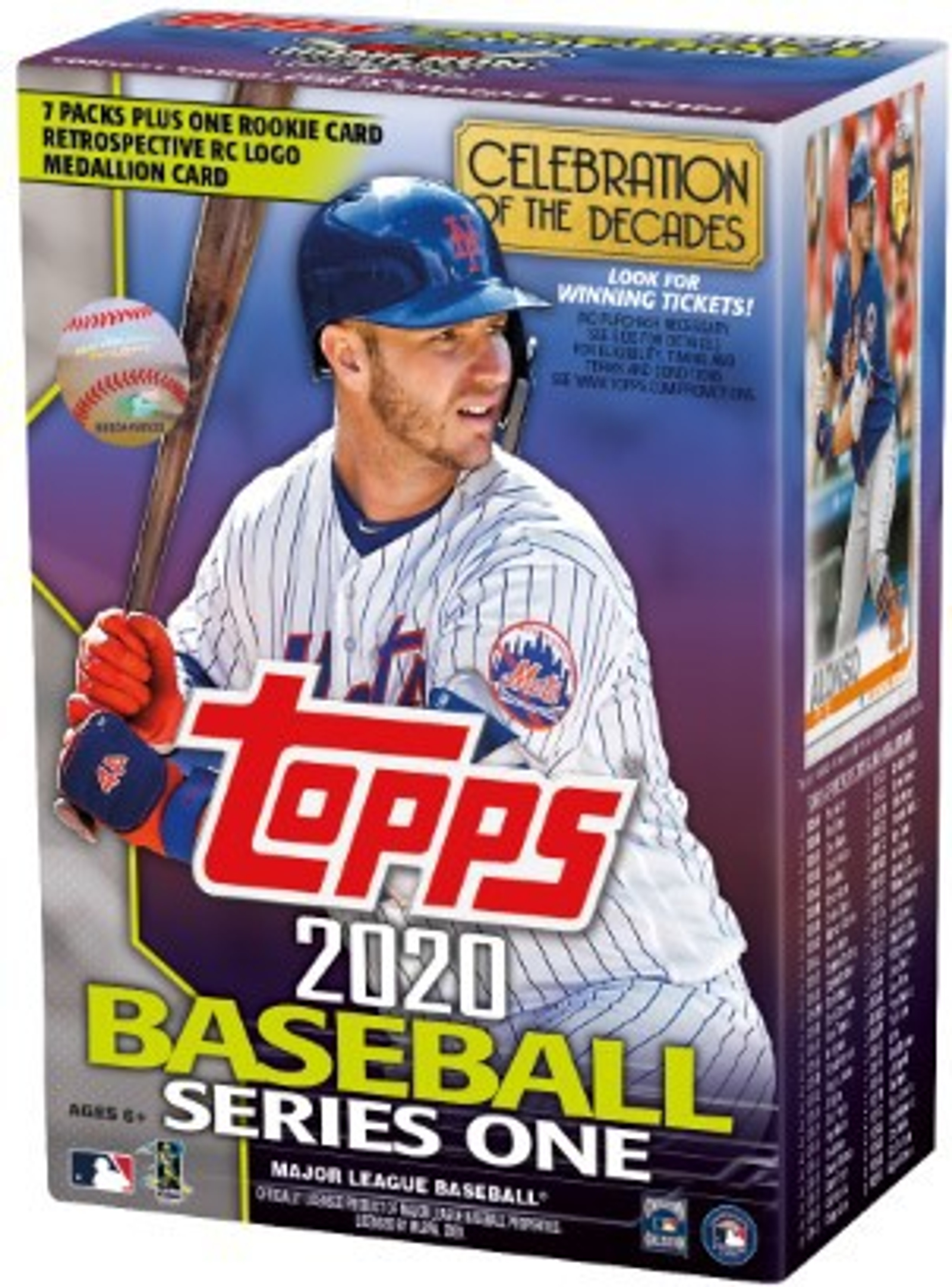 MLB Topps 2020 Series 1 Baseball Trading Card BLASTER Box 7 Packs 1 Medallion Card ToyWiz