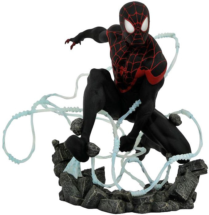 Marvel Premier Collection SpiderMan 9 Resin Statue Miles Morales Diamond Select Toys ToyWiz
