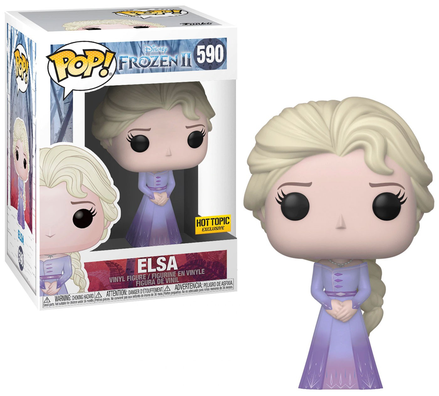 Funko Disney Frozen 2 POP Disney Elsa Exclusive Vinyl Figure 590 Purple