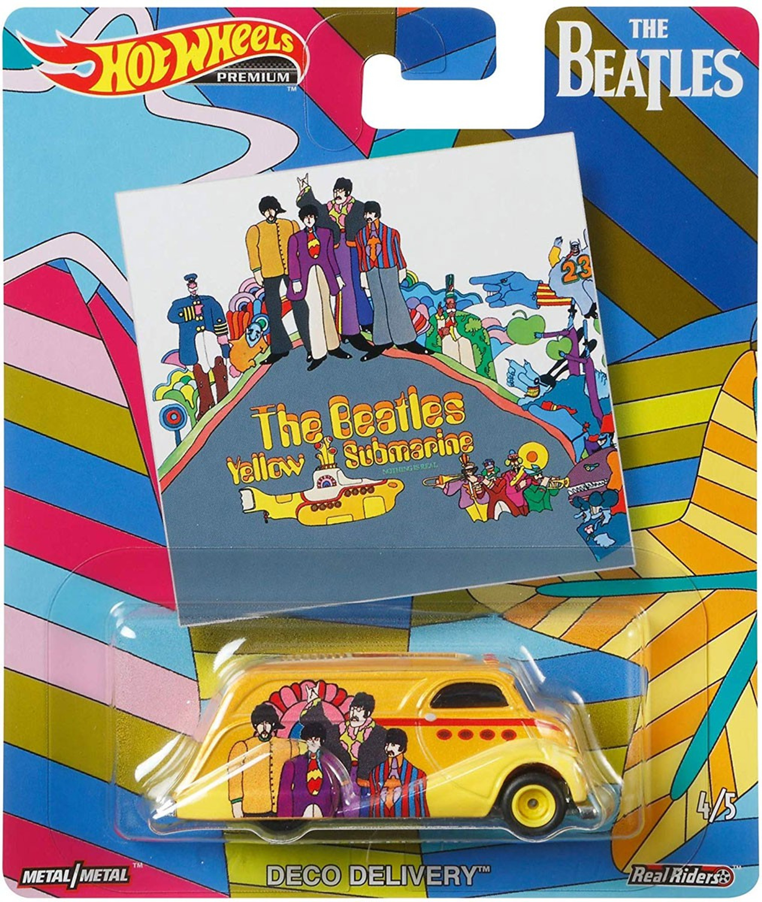 Hot Wheels The Beatles Yellow Submarine 164 Diecast Car 45 Deco Delivery Mattel Toys ToyWiz