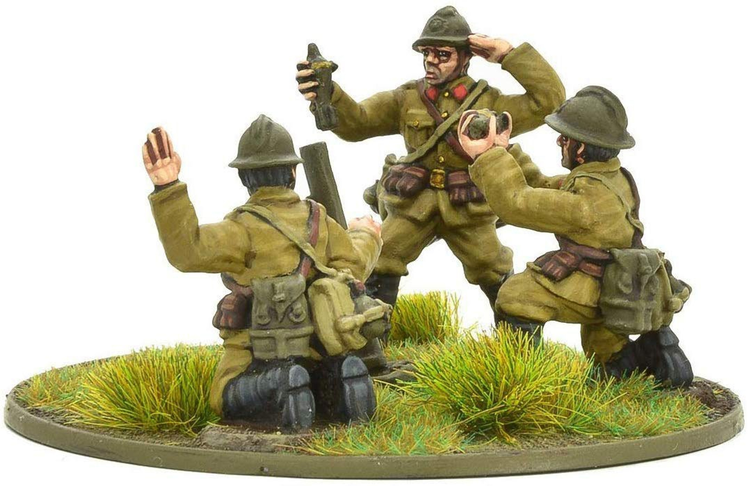 Bolt Action Wwii Wargame Belgian Army Medium Mortar Miniatures Warlord
