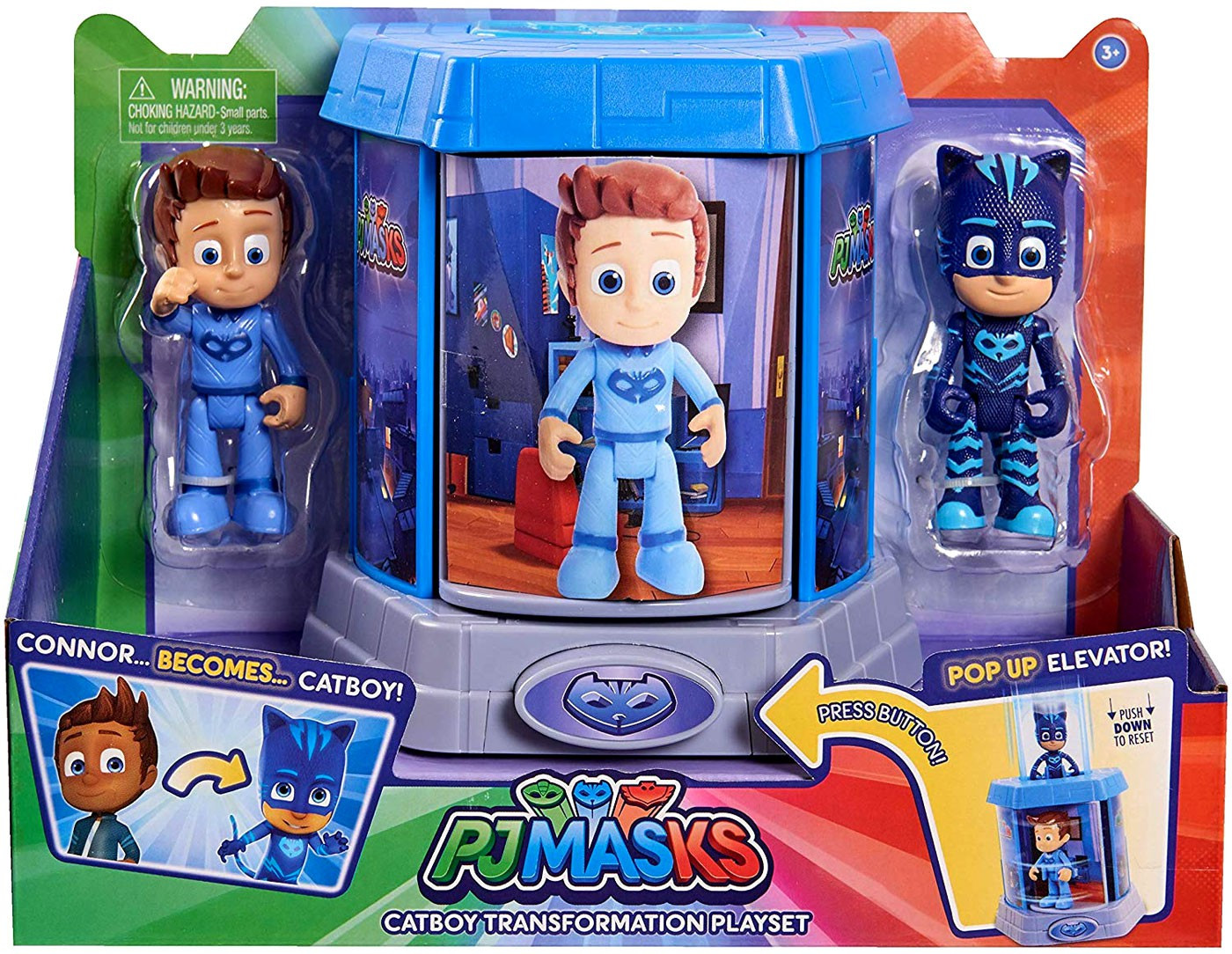 Disney Junior PJ Masks Catboy Transforming Playset Pop Up Elevator Just