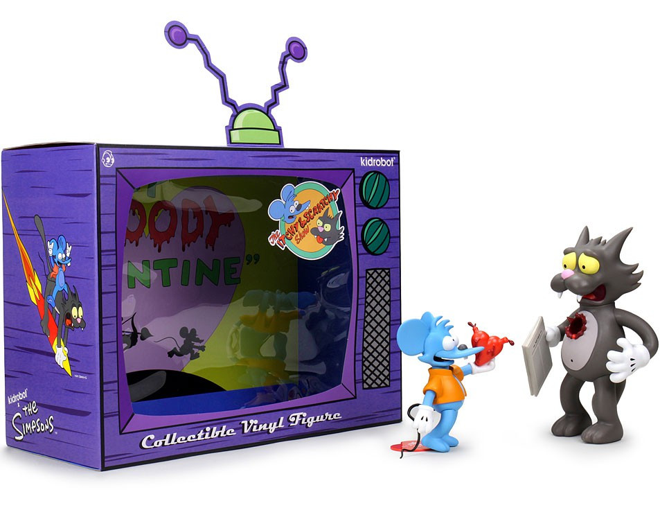 The Simpsons Itchy Scratchy 7 Medium Vinyl Figure Kidrobot ToyWiz