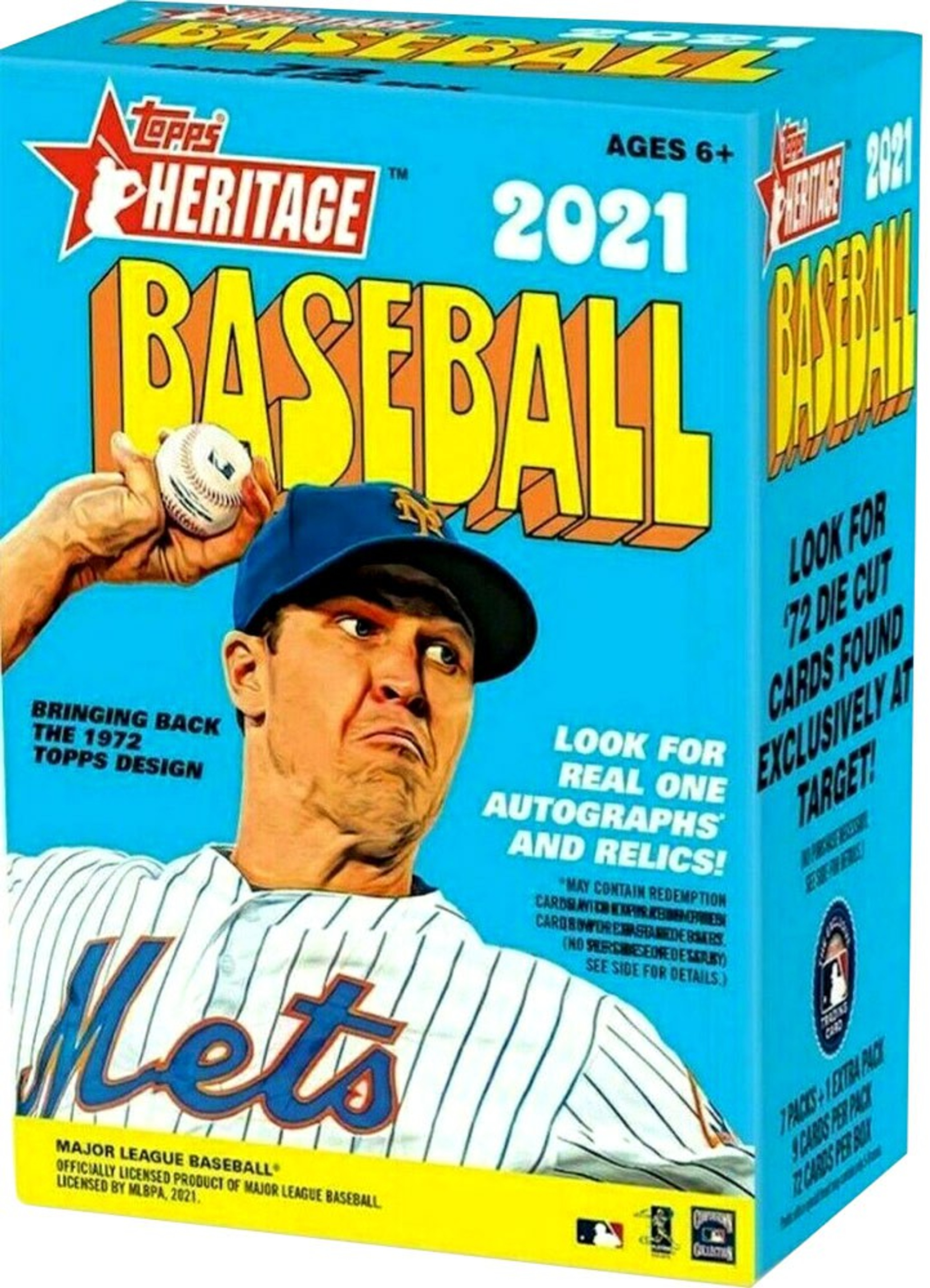 MLB Topps 2021 Heritage Baseball Trading Card BLASTER Box 7 Packs 1