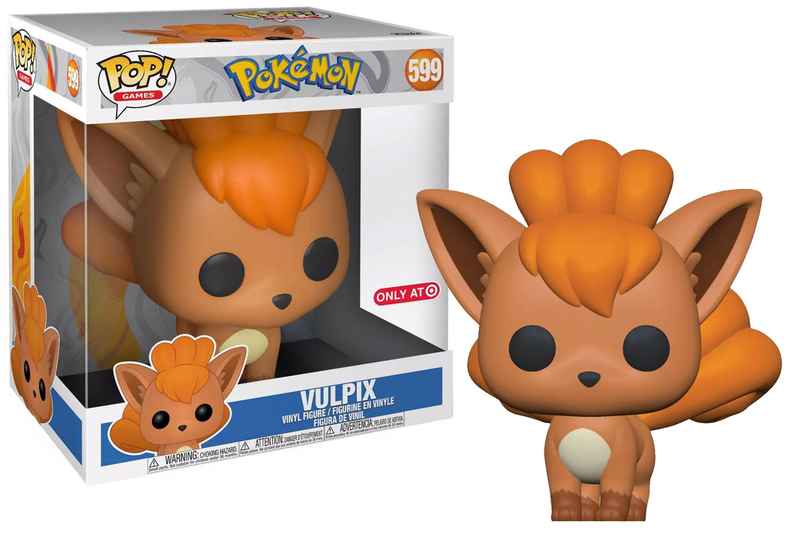 Funko Pokemon POP Games Vulpix Exclusive 10 Vinyl Figure 599 Super