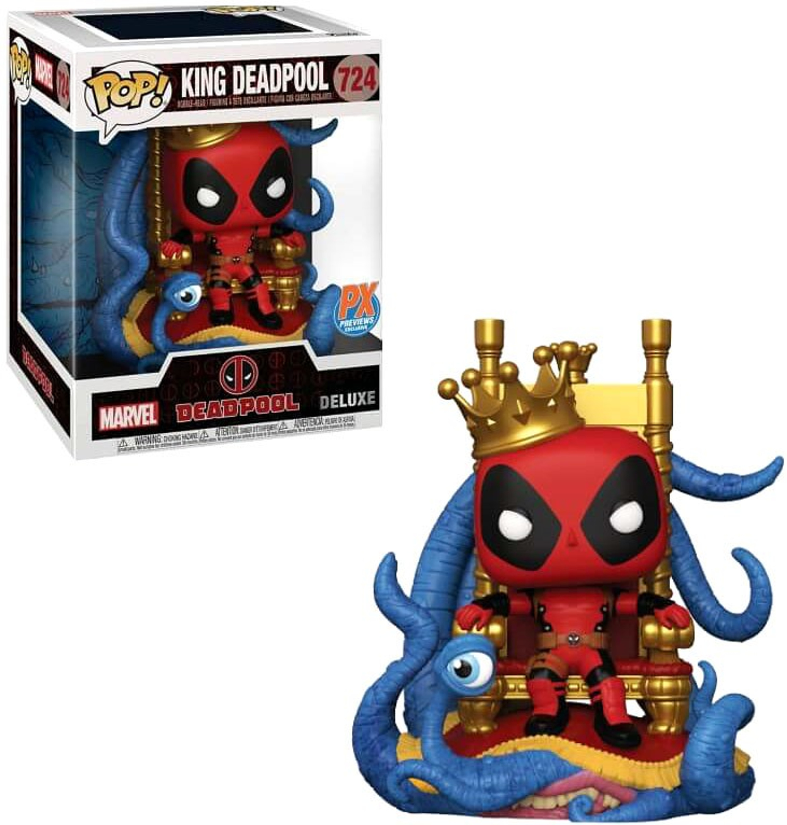 Funko Marvel Deadpool POP Marvel King Deadpool Exclusive Vinyl Bobble