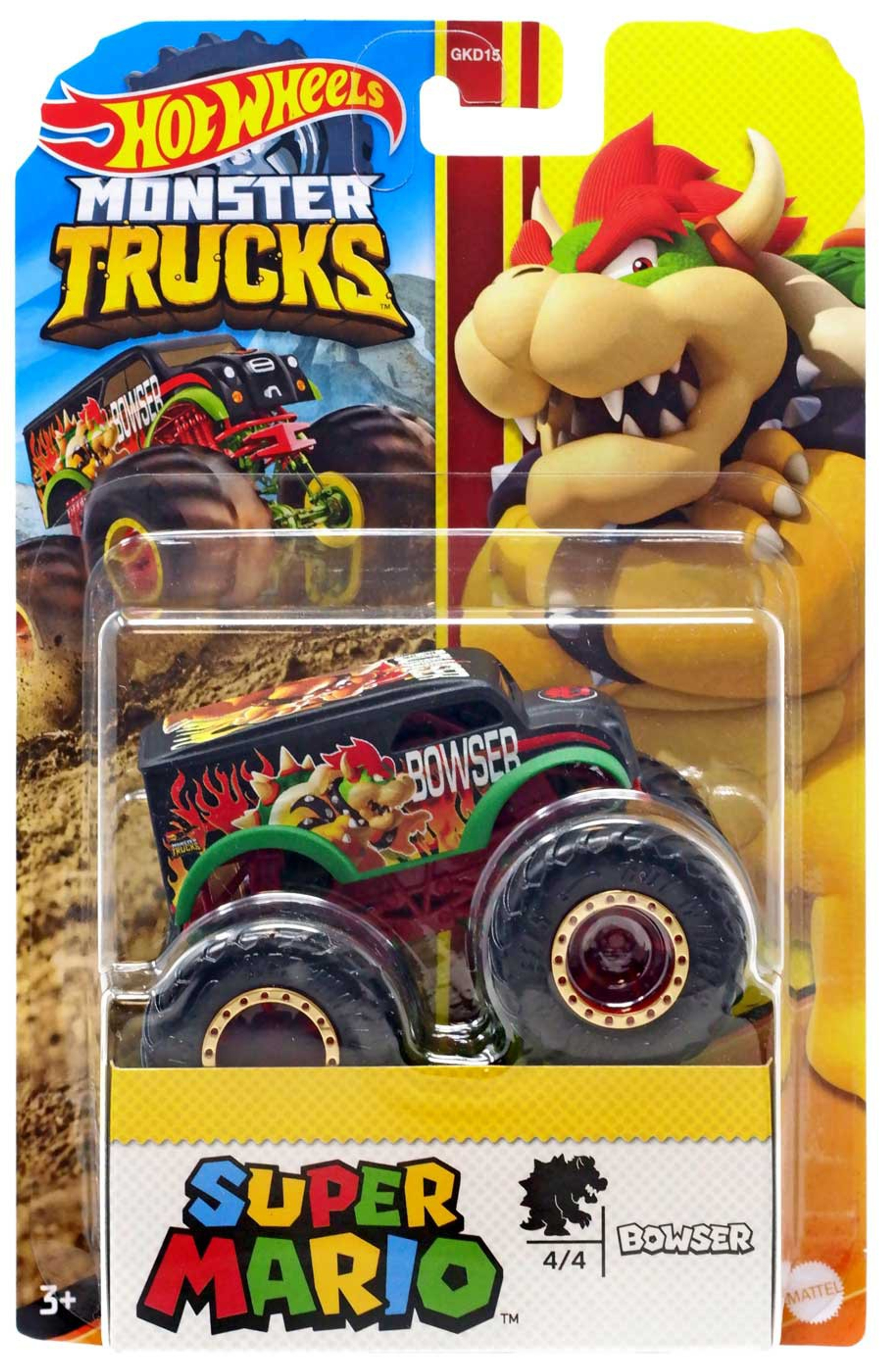 Hot Wheels Monster Trucks Super Mario Bowser 164 Diecast Car Mattel Toys Toywiz 8694