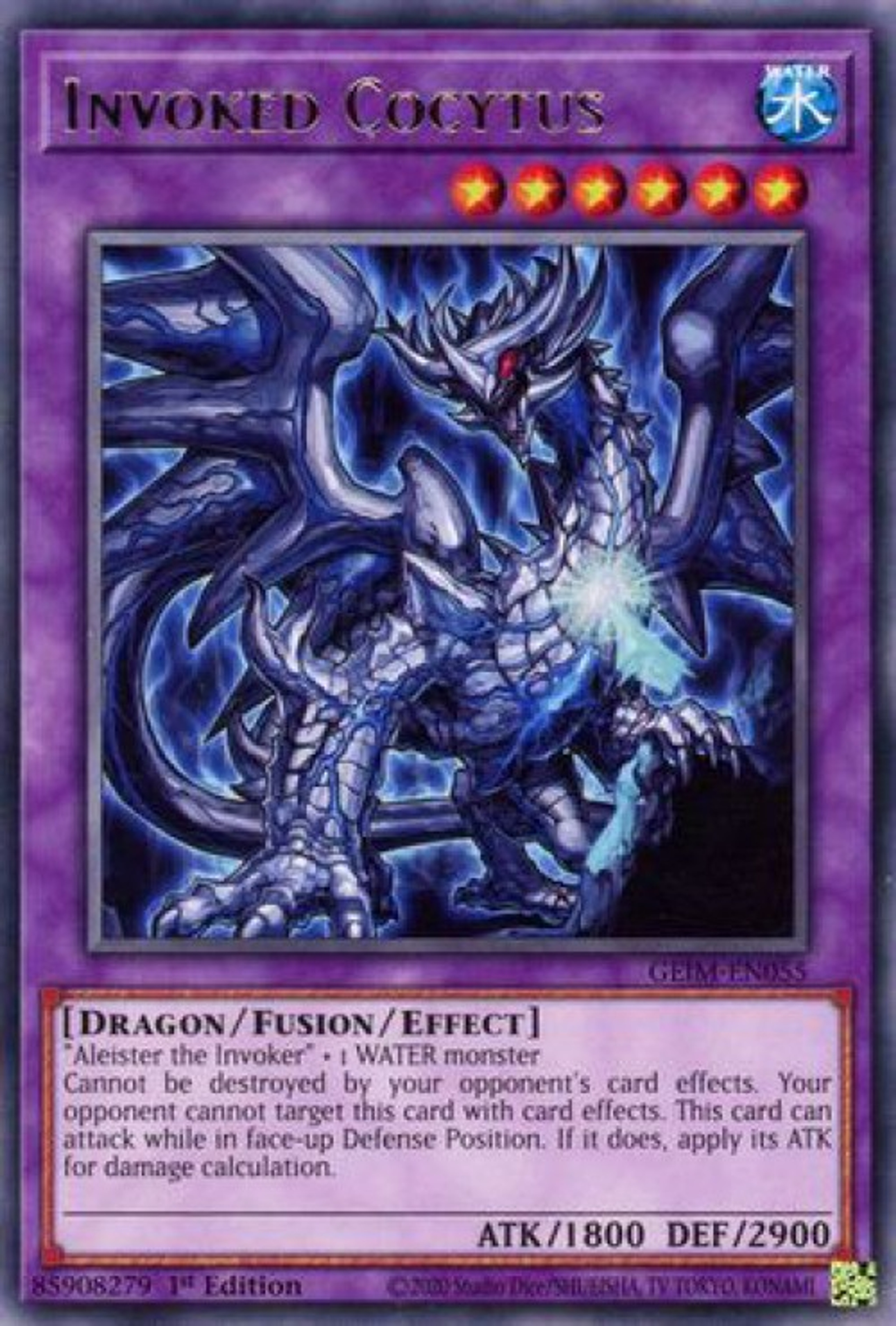 YuGiOh Genesis Impact Single Card Rare Invoked Cocytus GEIMEN055 ToyWiz