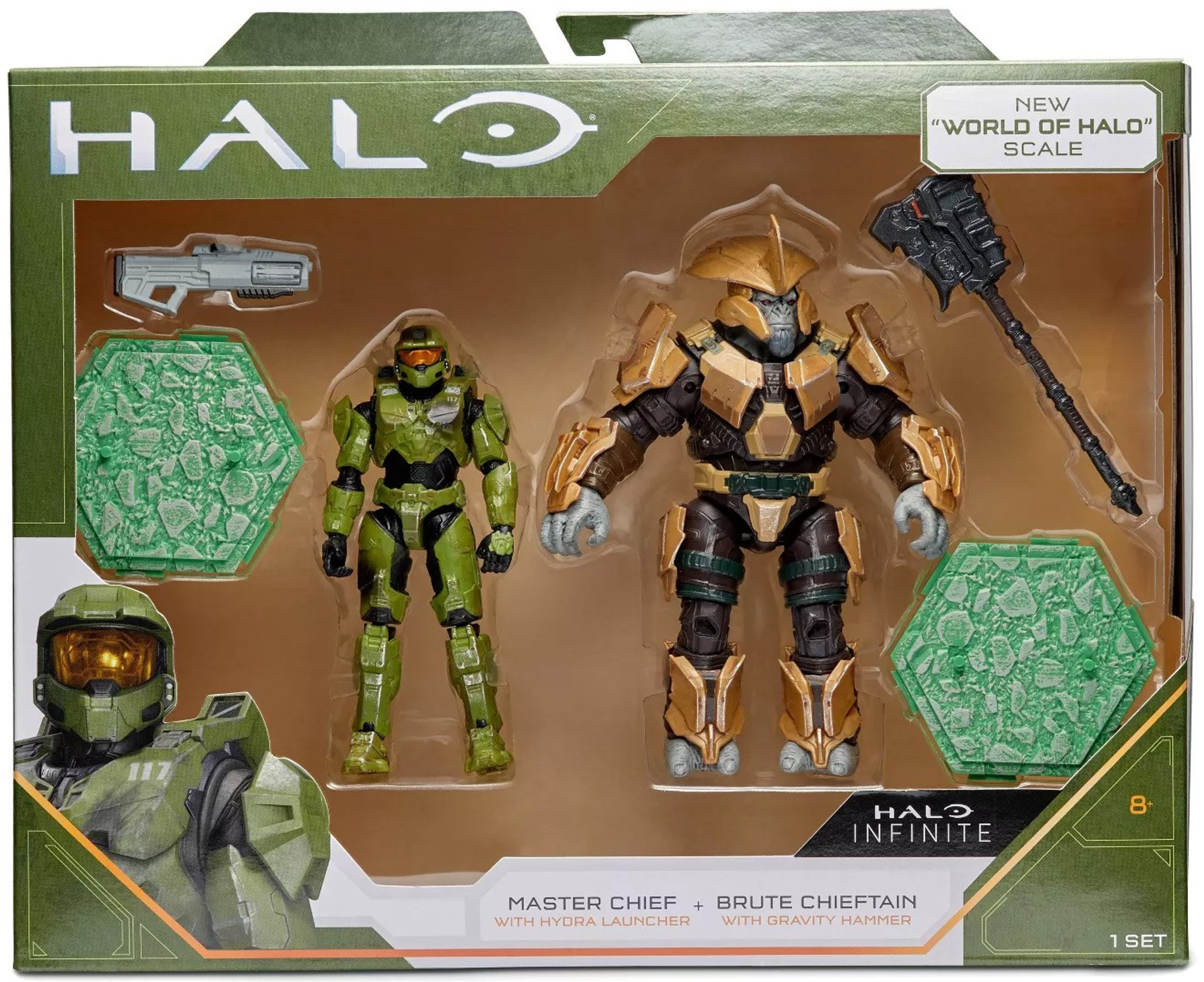 Halo Infinite Master Chief Brute Chieftain 6 Action Figure 2 Pack