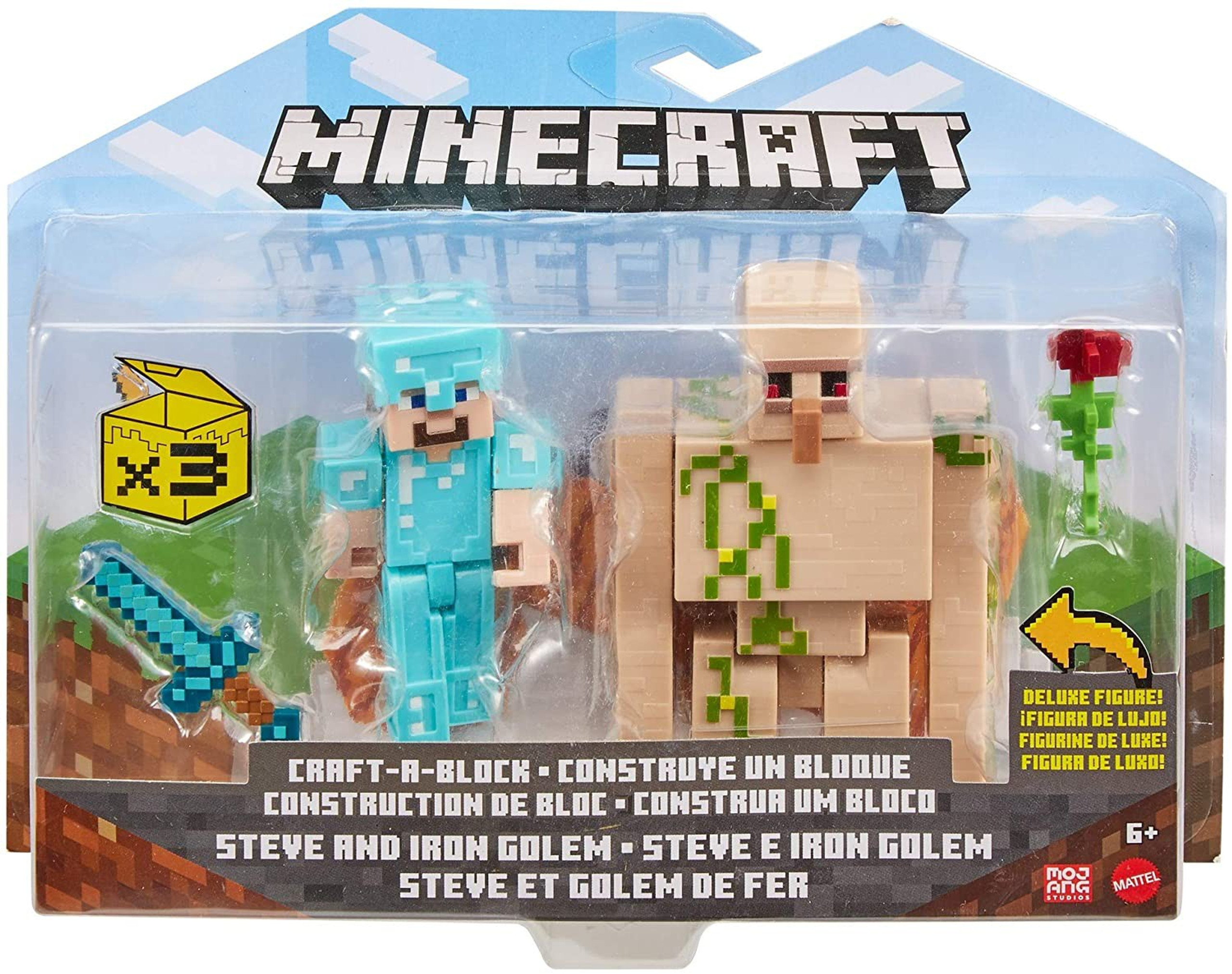 minecraft steve action figure