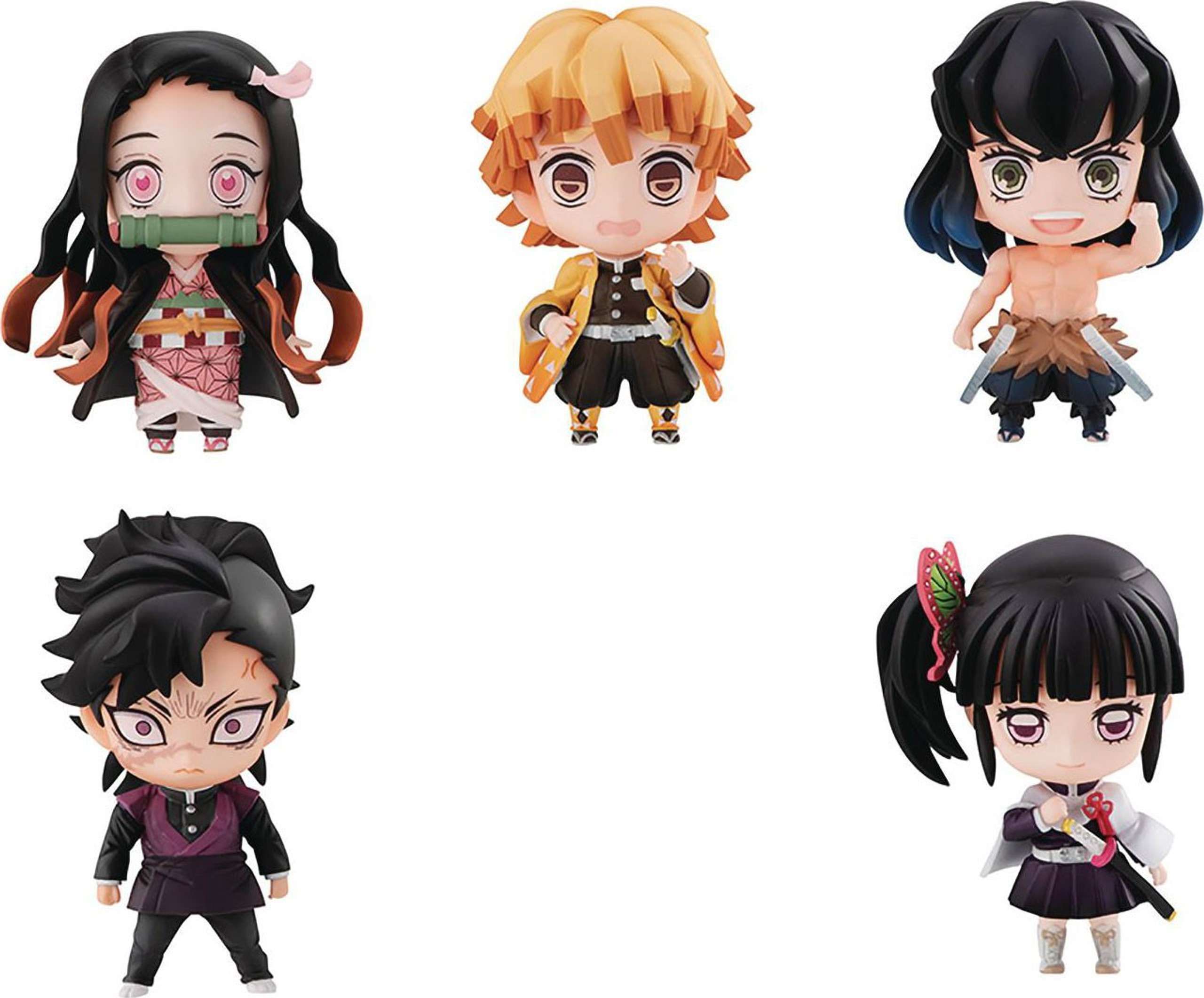 Demon Slayer Kimetsu no Yaiba Tanjiro with Friends 2.5 6-Piece Mascot
